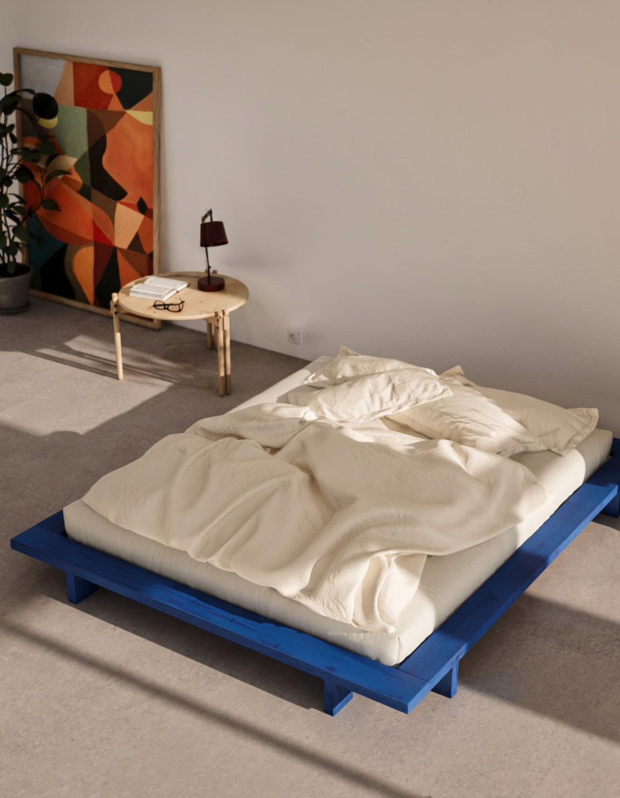 JAPAN BED VIVID BLUE 160X200