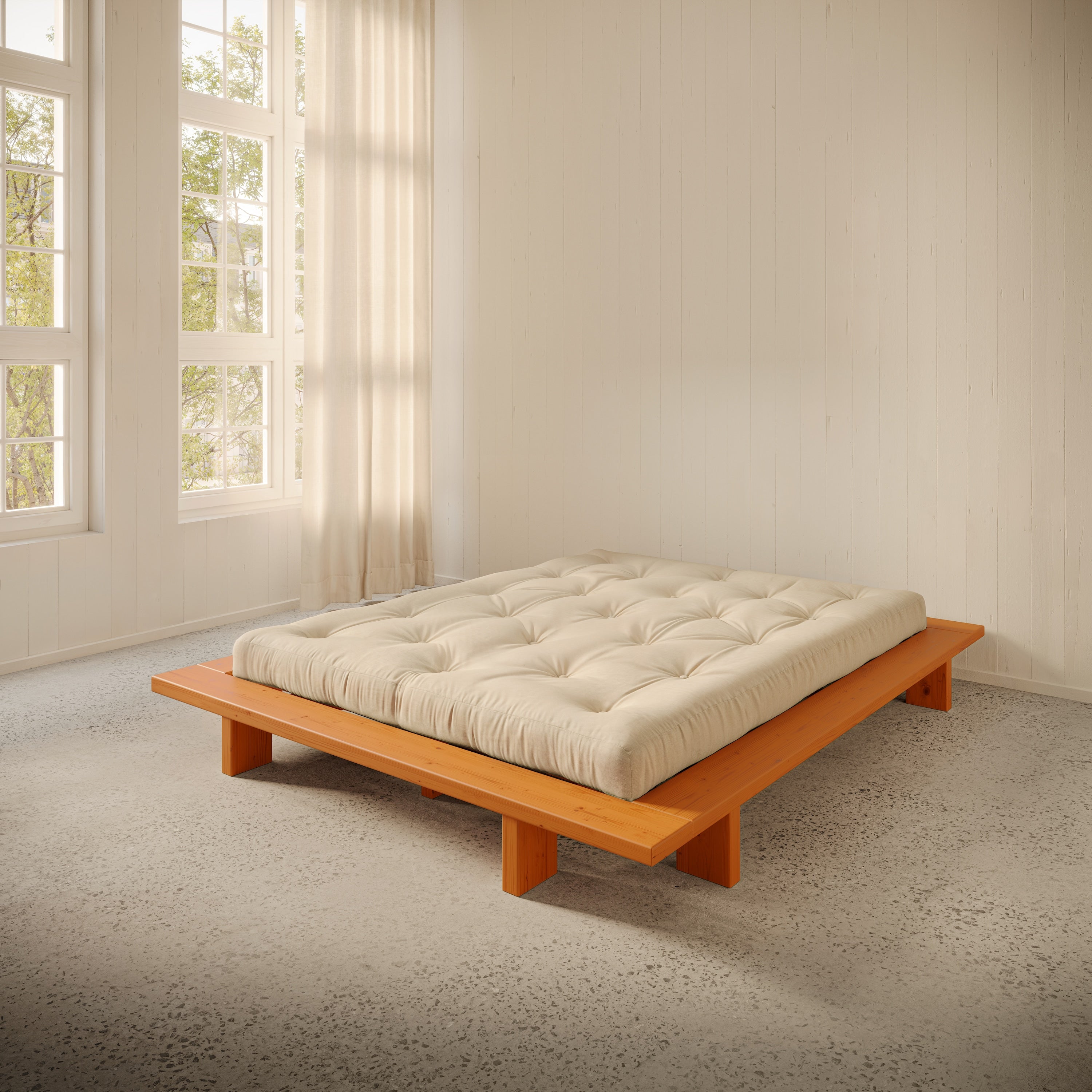 JAPAN BED SOLAR ORANGE 160X200