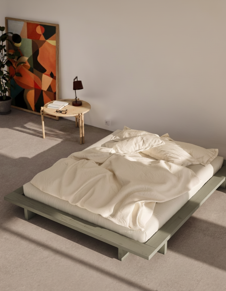JAPAN BED SAGE GREEN 140X200