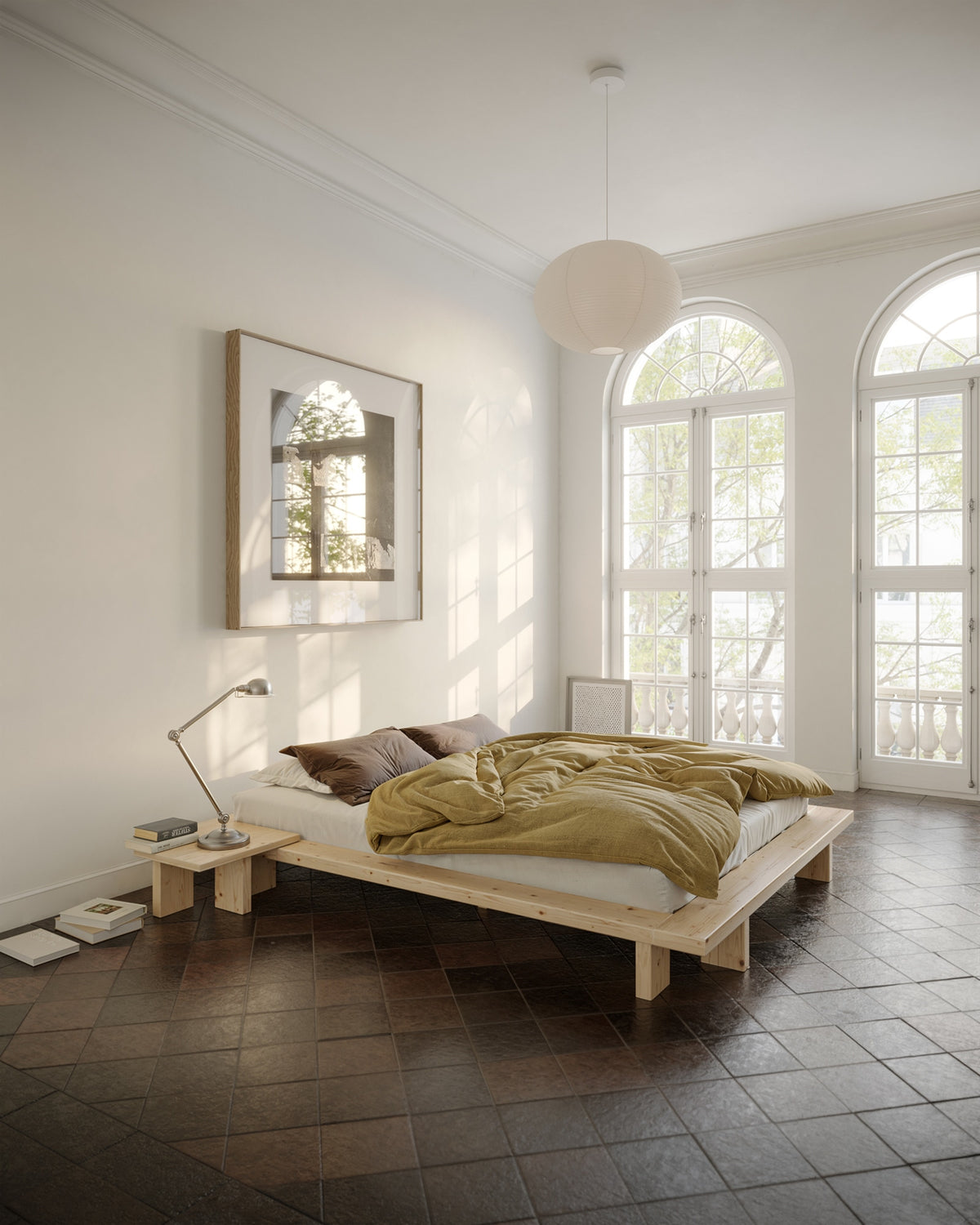 TABLE D'APPONTEMENT JAPAN BED CAROB BROWN