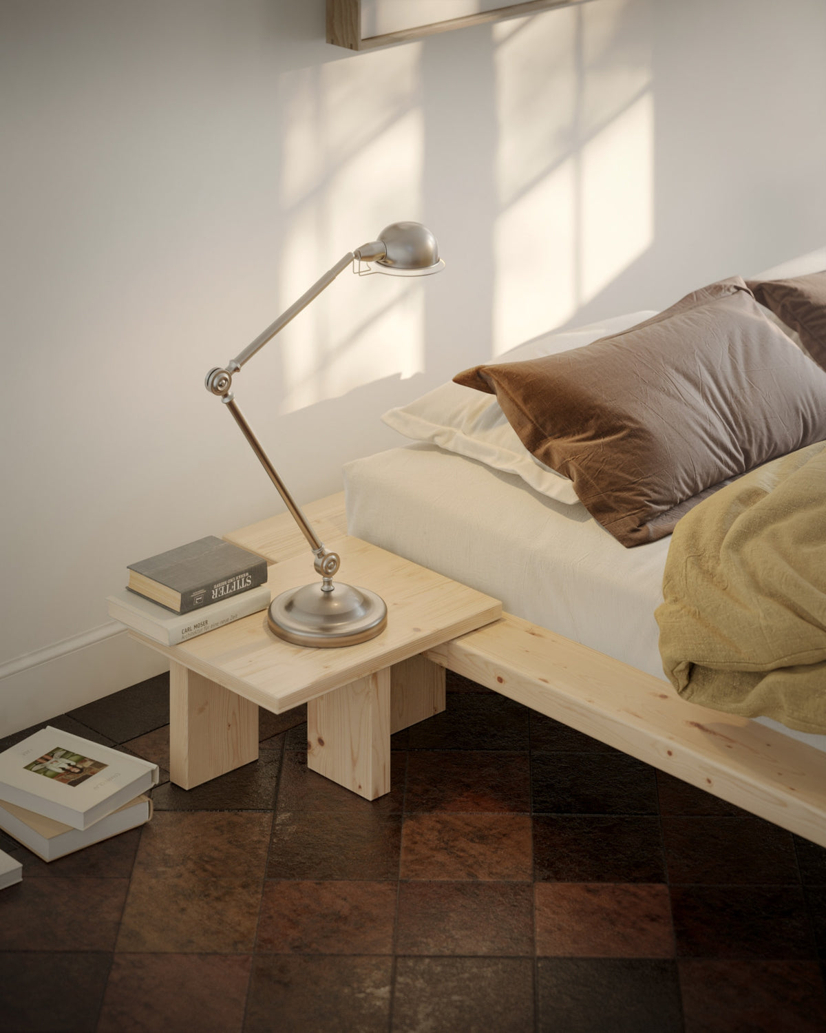 TABLE D'APPONTEMENT JAPAN BED CAROB BROWN