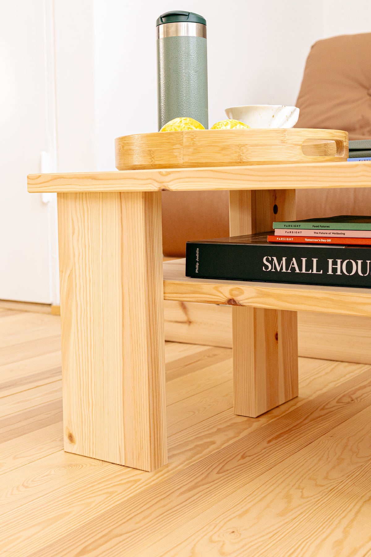 TABLE BASSE JAPAN CAFÉ CAROBE MARRON