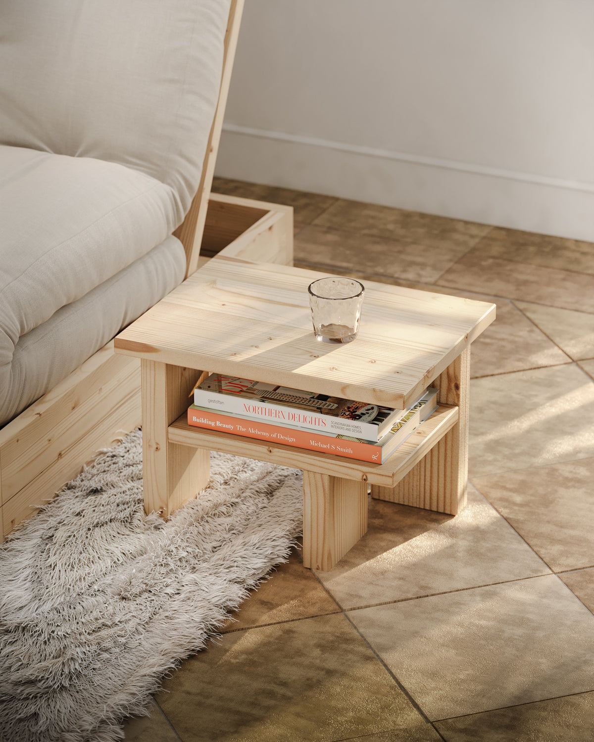 TABLE D'APPOINT JAPONAIS BRUT