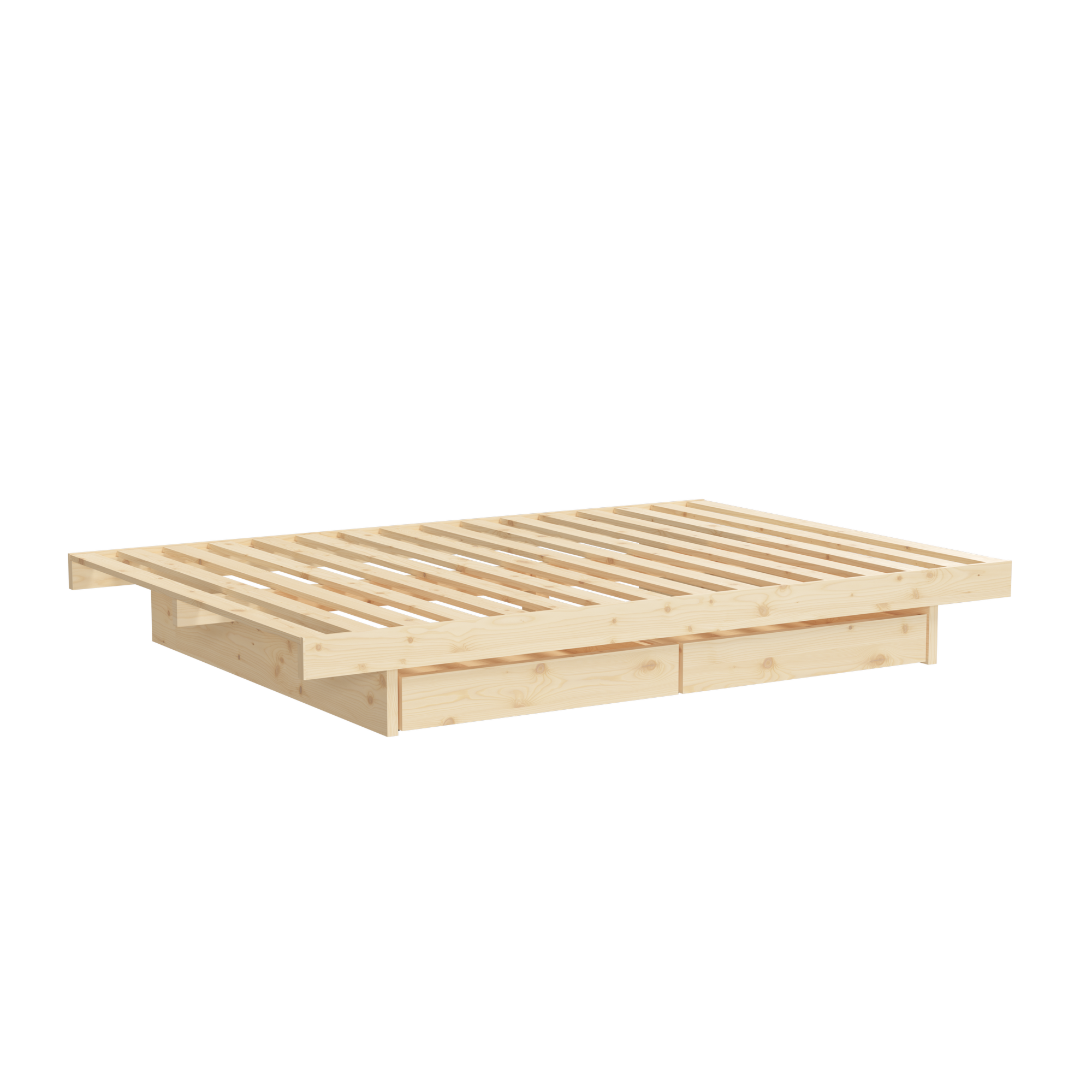 KANSO BED RAW 180 X 200 W. 4 PCS BED ROLLERS RAW