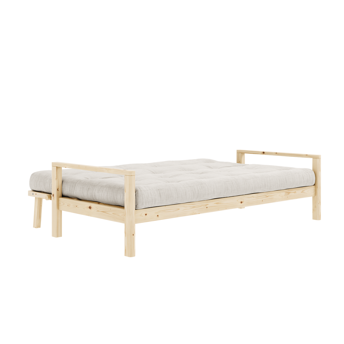 KNOB CLEAR LACQUERED W. 5-LAYER MIXED MATTRESS IVORY