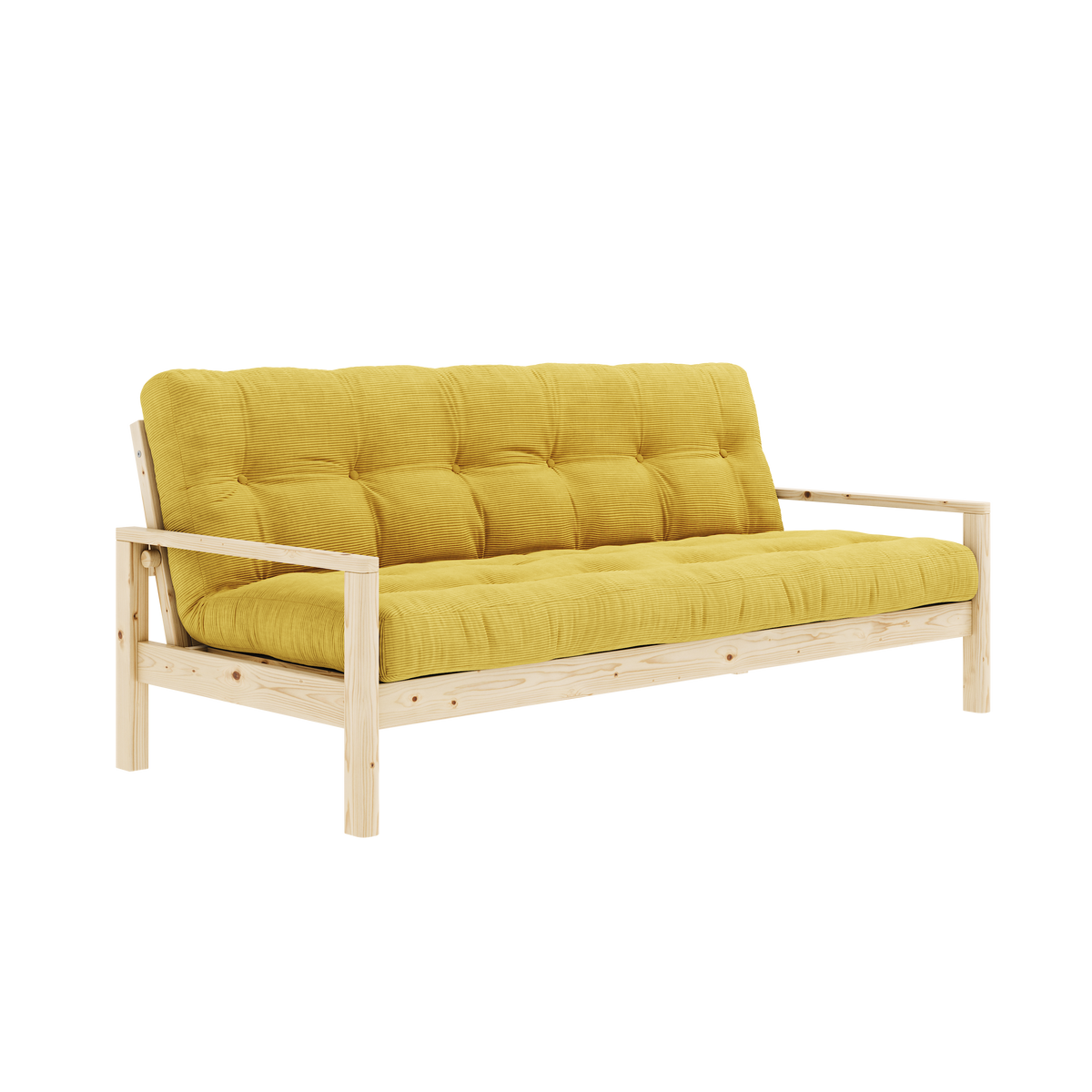 POIGNÉE CLAIRE LAQUÉE AVEC MATELAS MIXTE 5 COUCHES MAT MIEL
