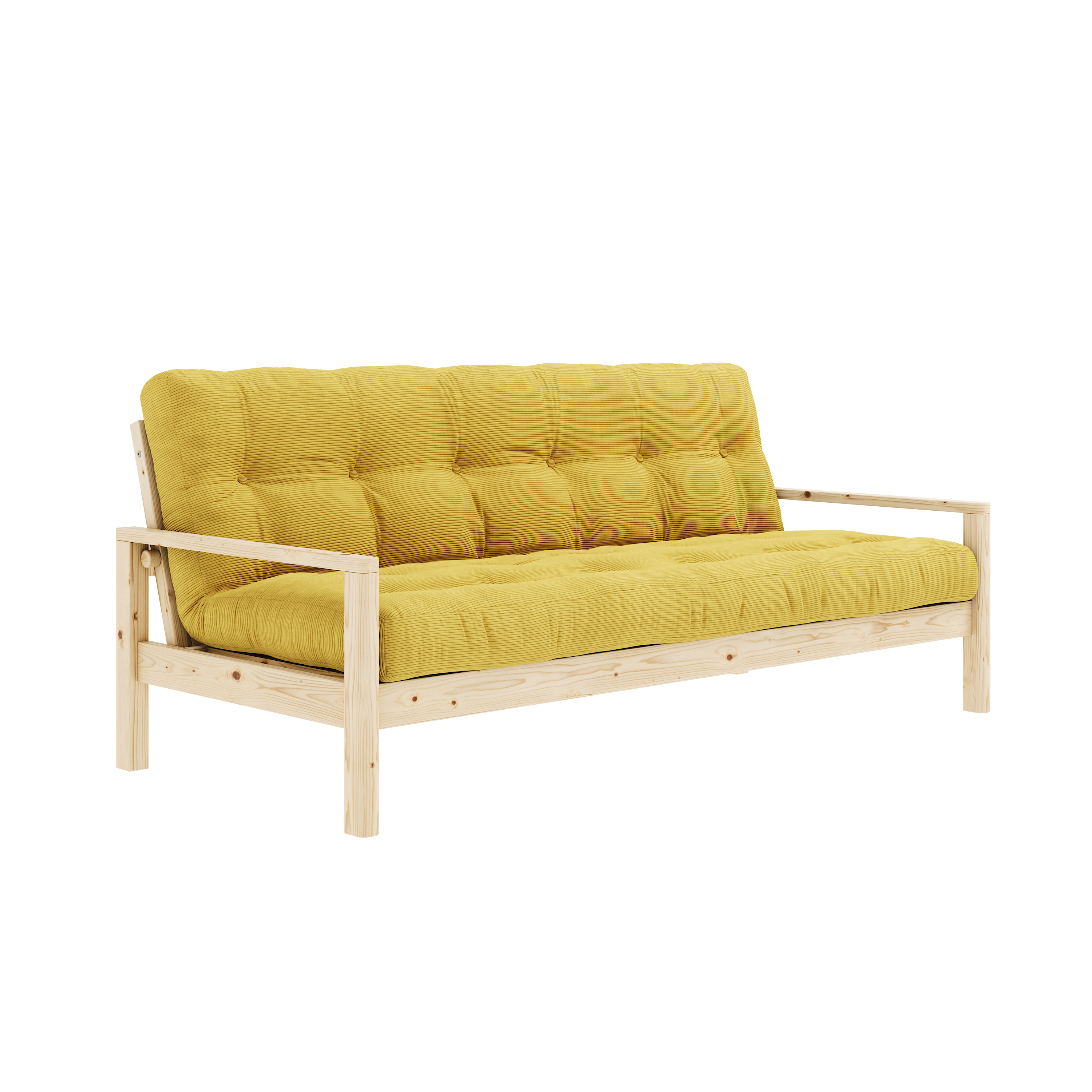 KNOB CLEAR LACQUERED W. 5-LAYER MIXED MATTRESS HONEY