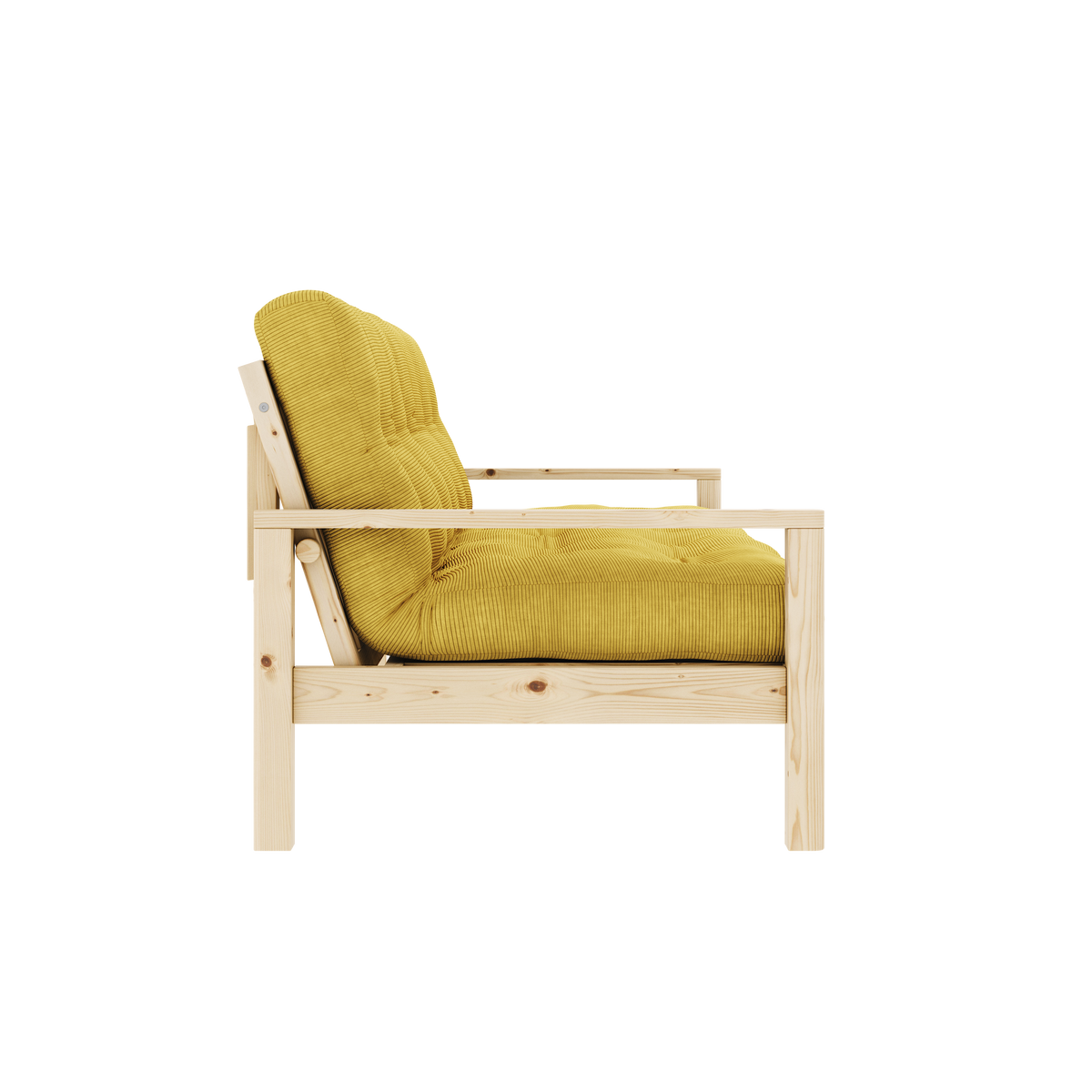 POIGNÉE CLAIRE LAQUÉE AVEC MATELAS MIXTE 5 COUCHES MAT MIEL
