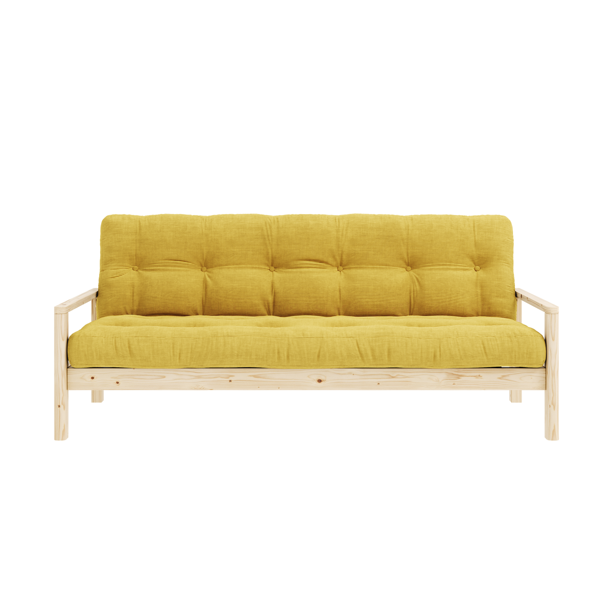 POIGNÉE CLAIRE LAQUÉE AVEC MATELAS MIXTE 5 COUCHES MAT MIEL
