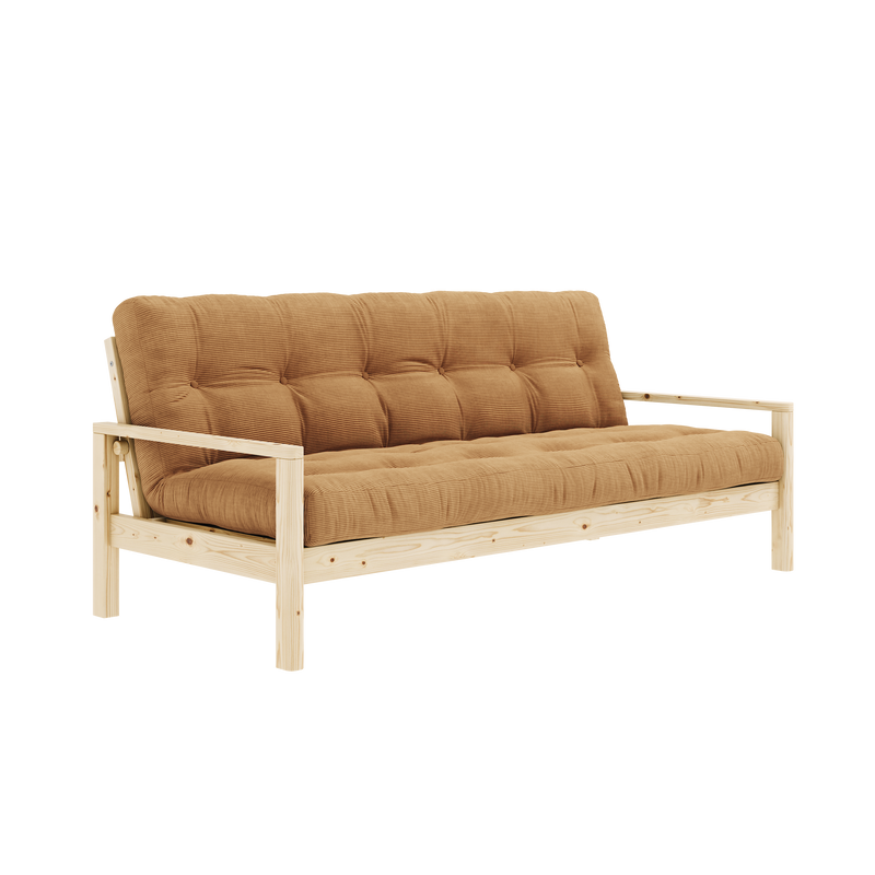 POIGNÉE TRANSPARENTE LAQUÉE AVEC MATELAS MIXTE 5 COUCHES MARRON FUDGE