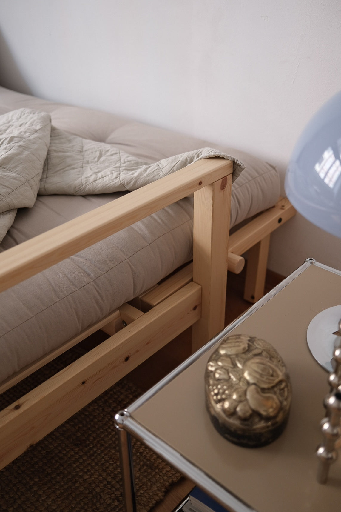 KNOB CAROB BROWN W. 5-LAYER MIXED MATTRESS CLAY BROWN