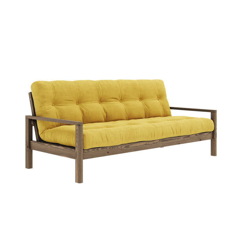 MANETTE CAROBO MARRON AVEC MATELAS MIXTE 5 COUCHES MIEL