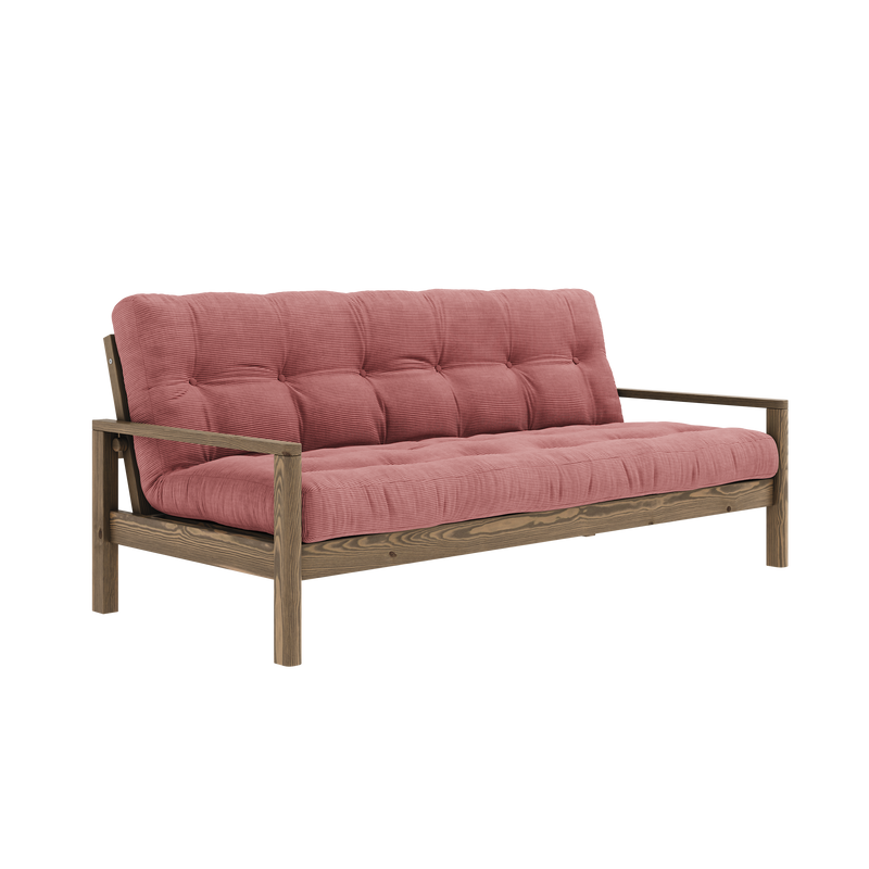 KNOB CAROB BROWN W. 5-LAYER MIXED MATTRESS SORBET PINK