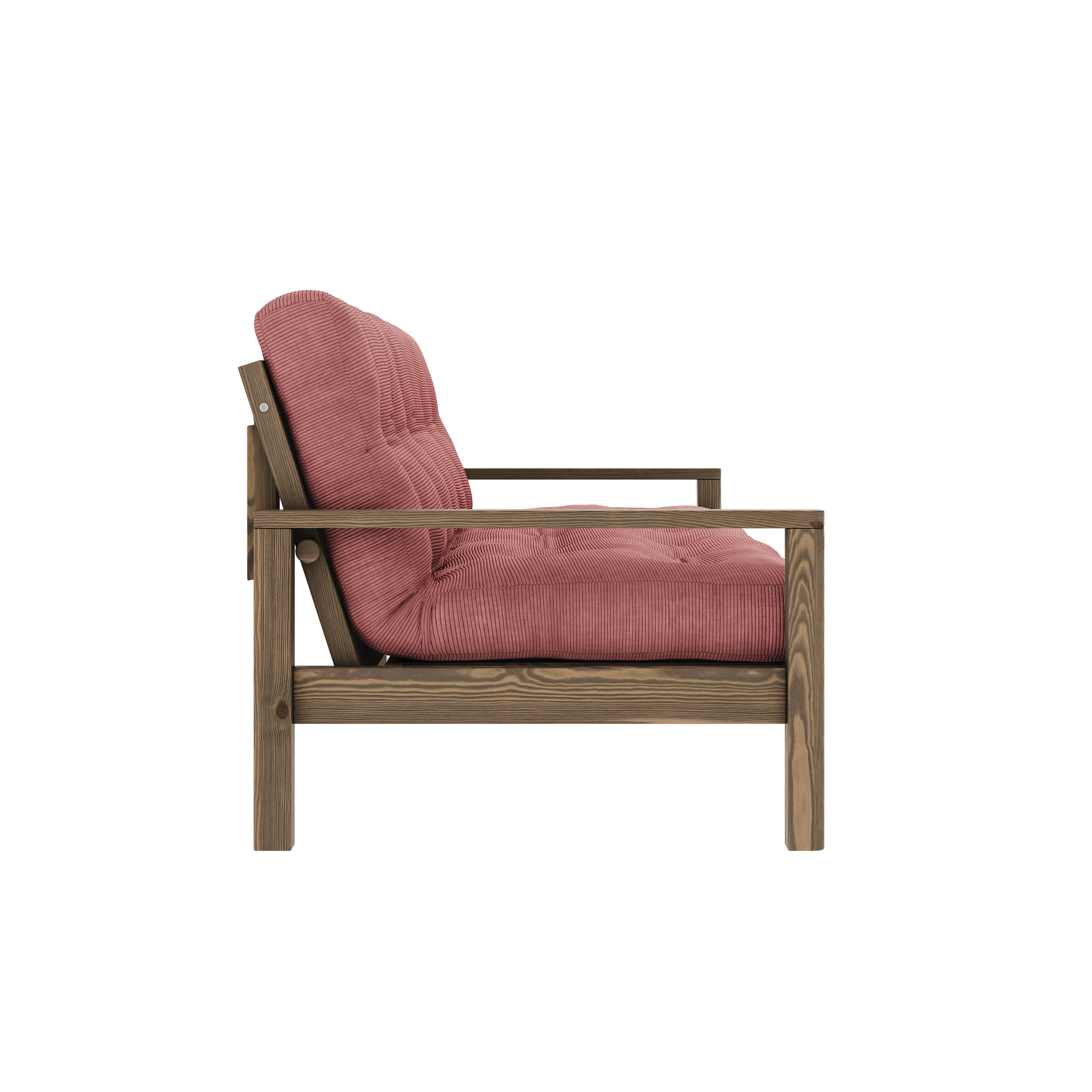 KNOB CAROB BROWN W. 5-LAYER MIXED MATTRESS SORBET PINK