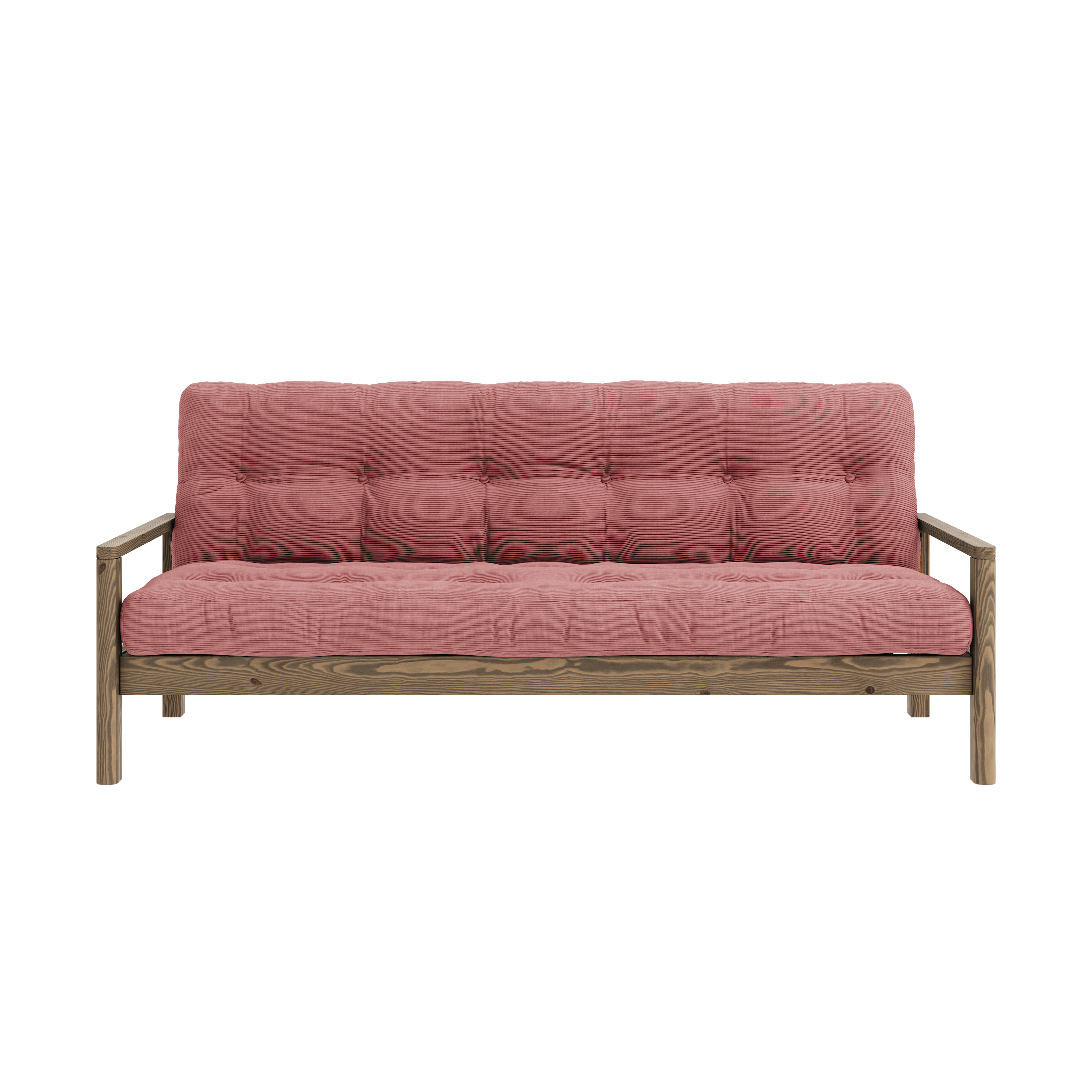 KNOB CAROB BROWN W. 5-LAYER MIXED MATTRESS SORBET PINK