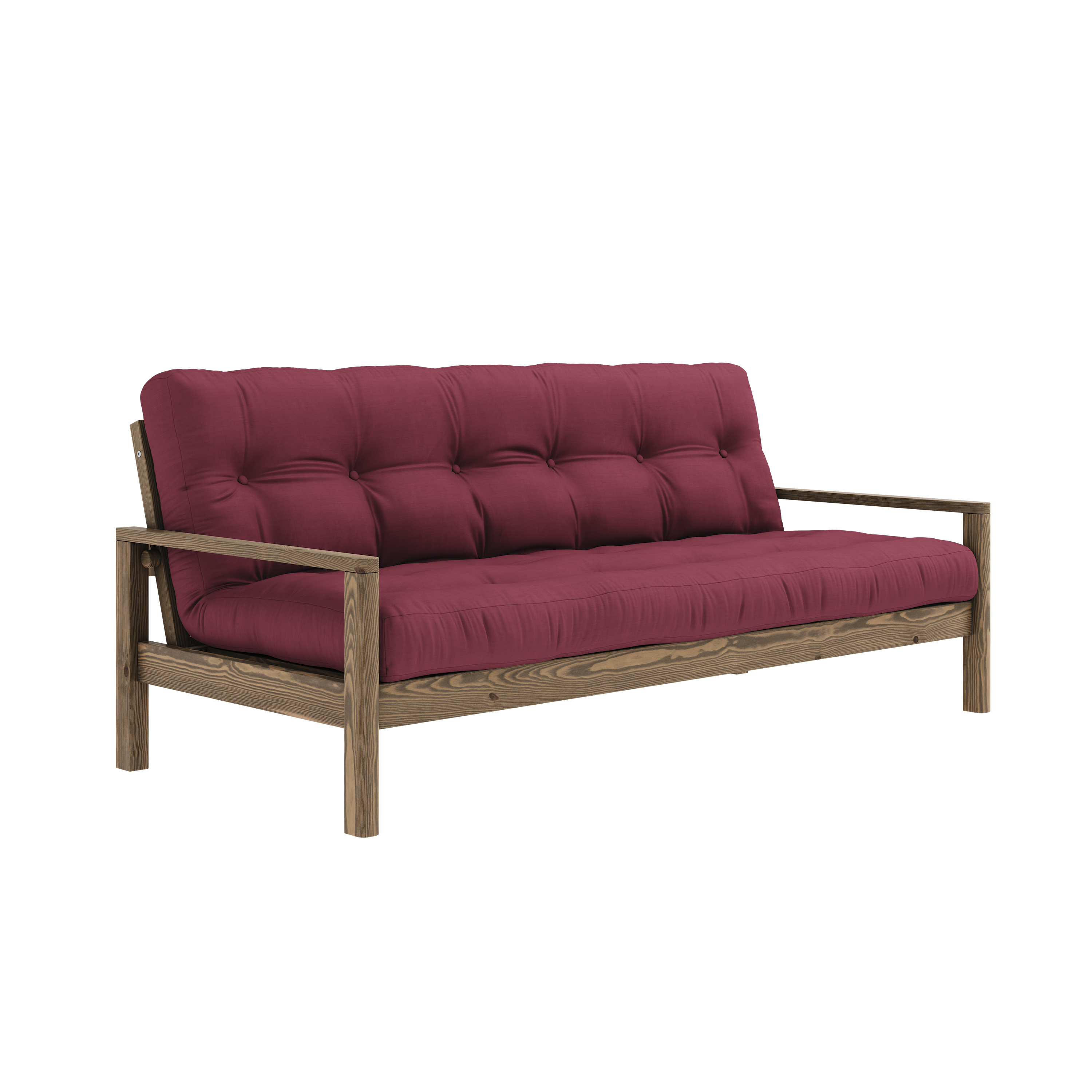 KNOB CAROB BROWN W. 5-LAYER MIXED MATTRESS BORDEAUX