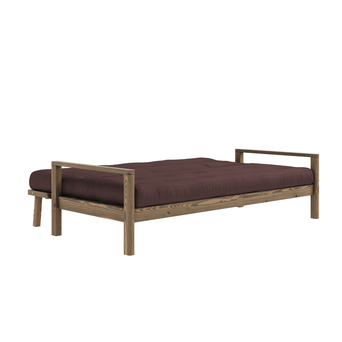 KNOB CAROB BROWN W. 5-LAYER MIXED MATTRESS BROWN