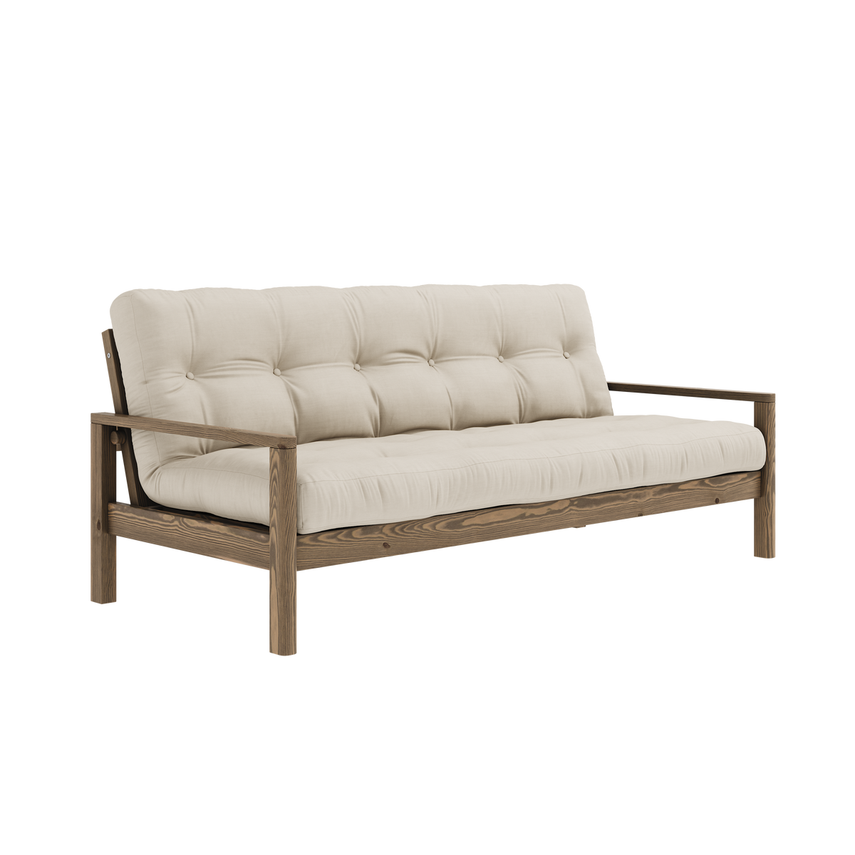 KNOB CAROB BROWN W. 5-COUCHES MATELAS MIXTE BEIGE