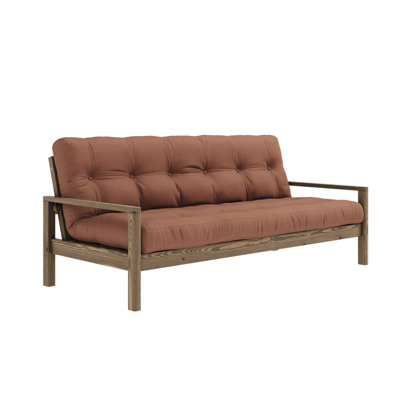 MANETTE CAROUBE MARRON AVEC MATELAS MIXTE 5 COUCHES MARRON ARGILE