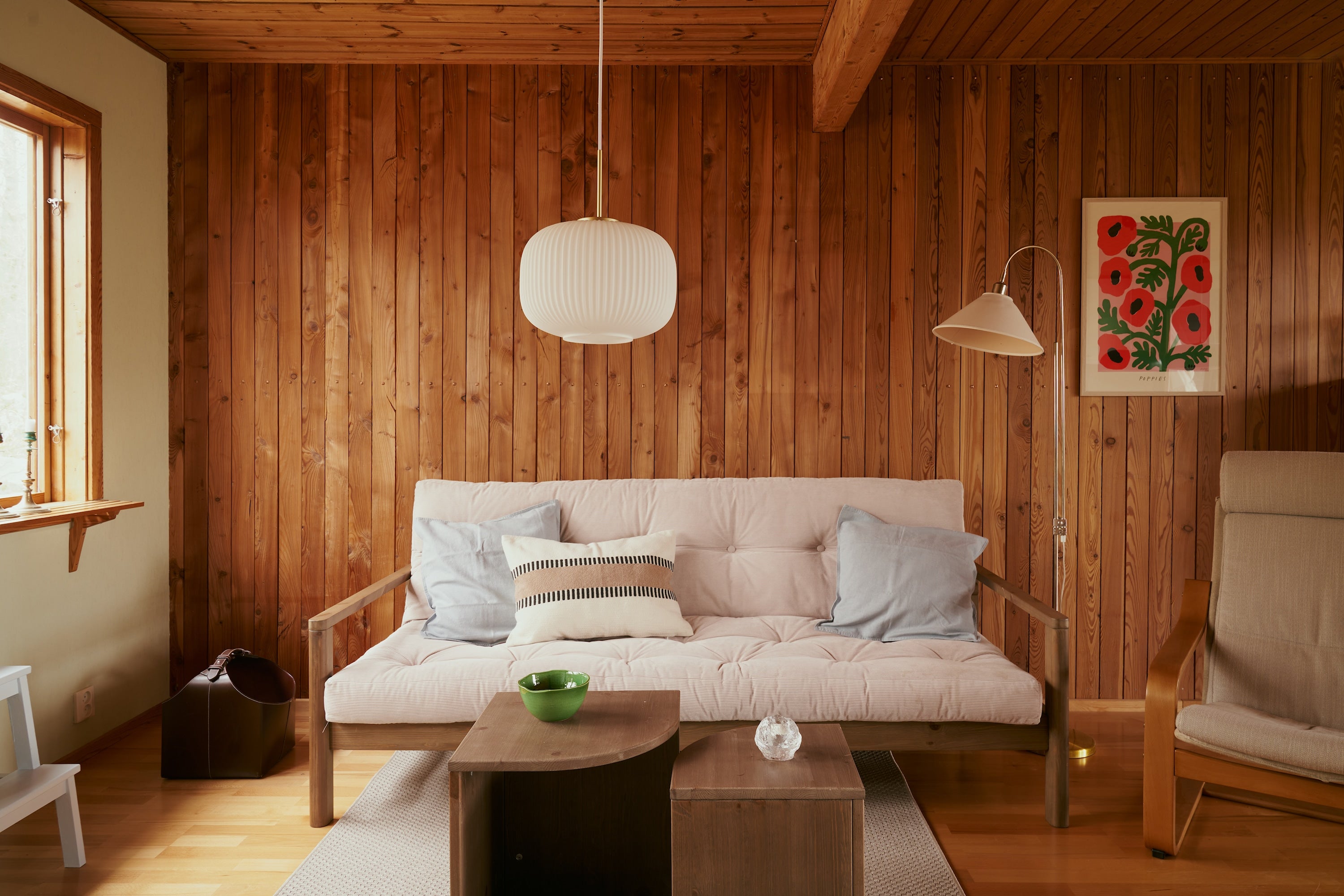 KNOB CLEAR LACQUERED W. 5-LAYER MIXED MATTRESS SORBET PINK