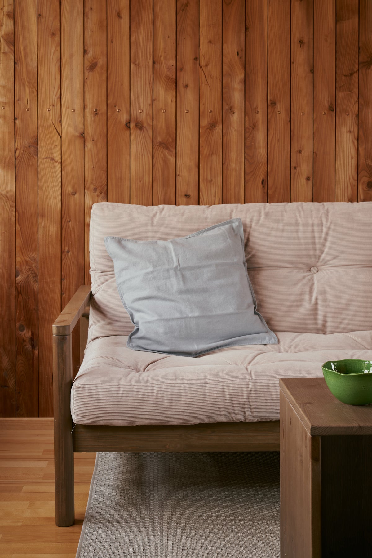 KNOB CLEAR LACQUERED W. 5-LAYER MIXED MATTRESS SORBET PINK