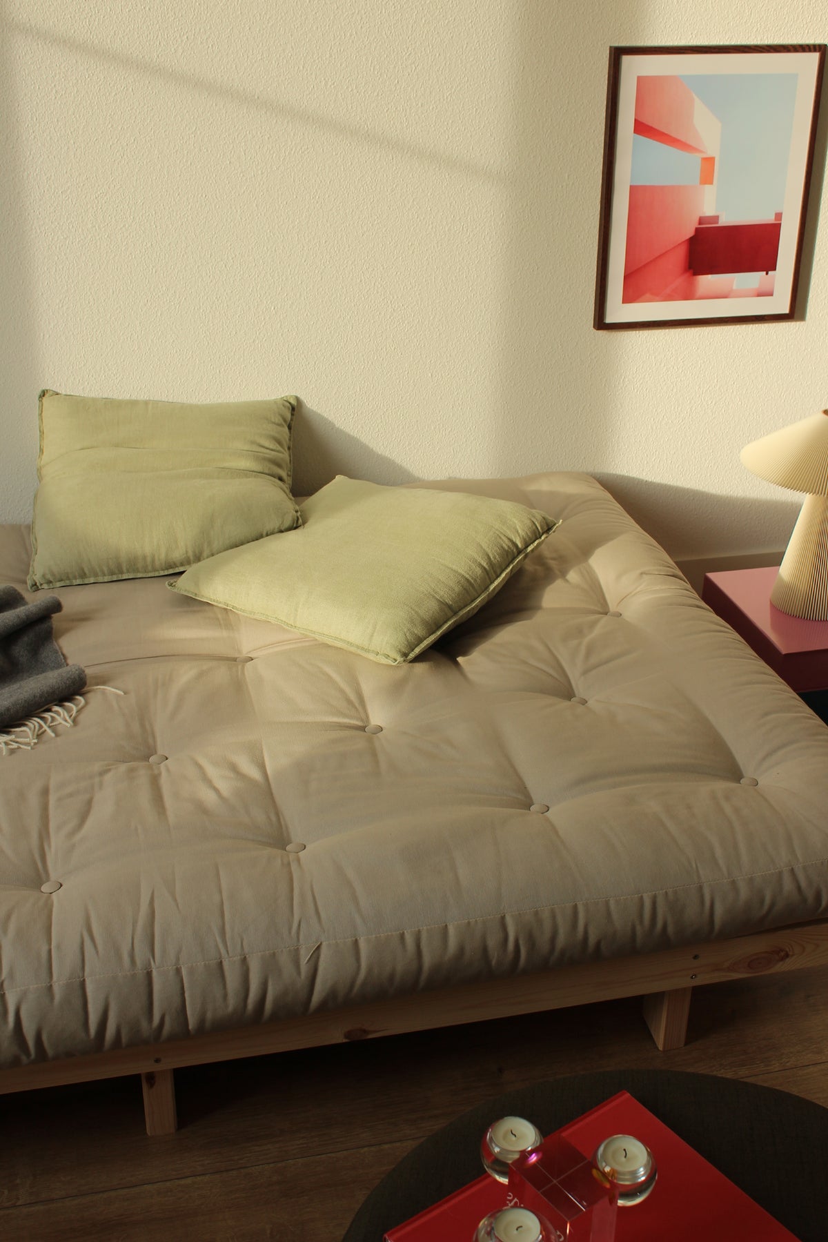 LEAN RAW 130 X 200 W. ALPHA MATTRESS FUDGE BROWN