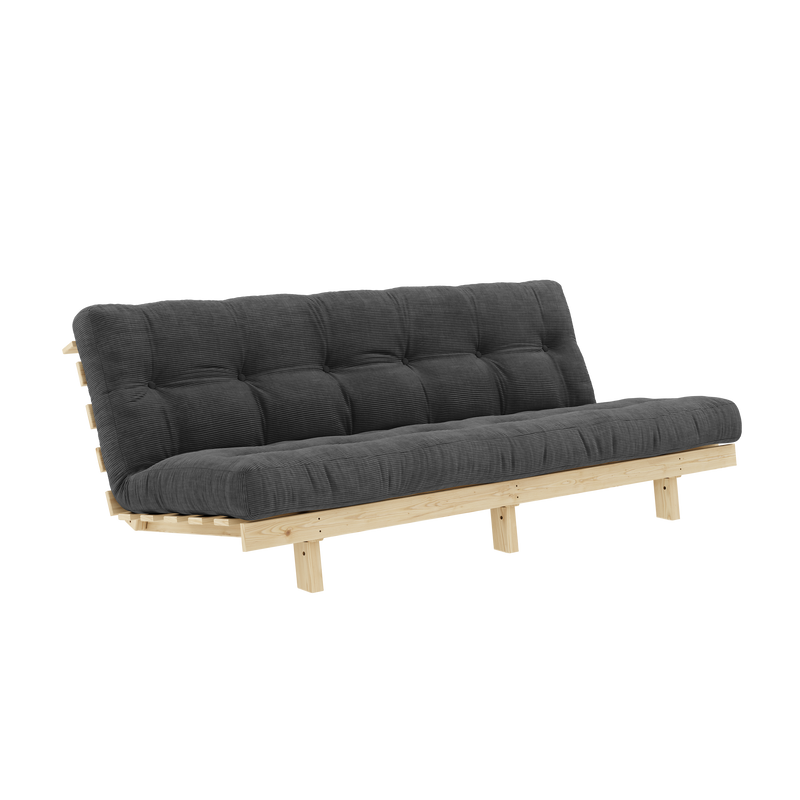 LEAN RAW 130 X 190 W. 5-LAYER MIXED MATTRESS CHARCOAL