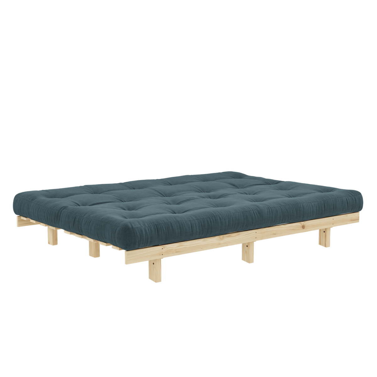 LEAN RAW 130 X 190 W. 5-LAYER MIXED MATTRESS PALE BLUE