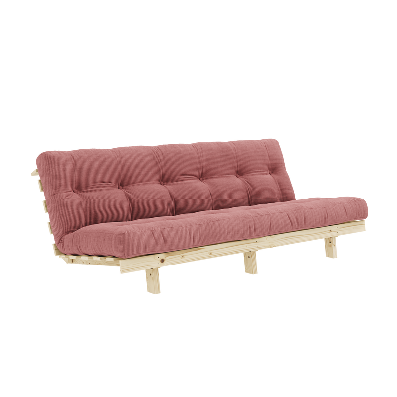 LEAN RAW 130 X 190 L. MATELAS MIXTE 5 COUCHES ROSE SORBET