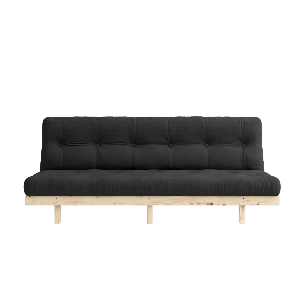 LEAN RAW 130 X 190 W. 5-LAYER MIXED MATTRESS DARK GREY