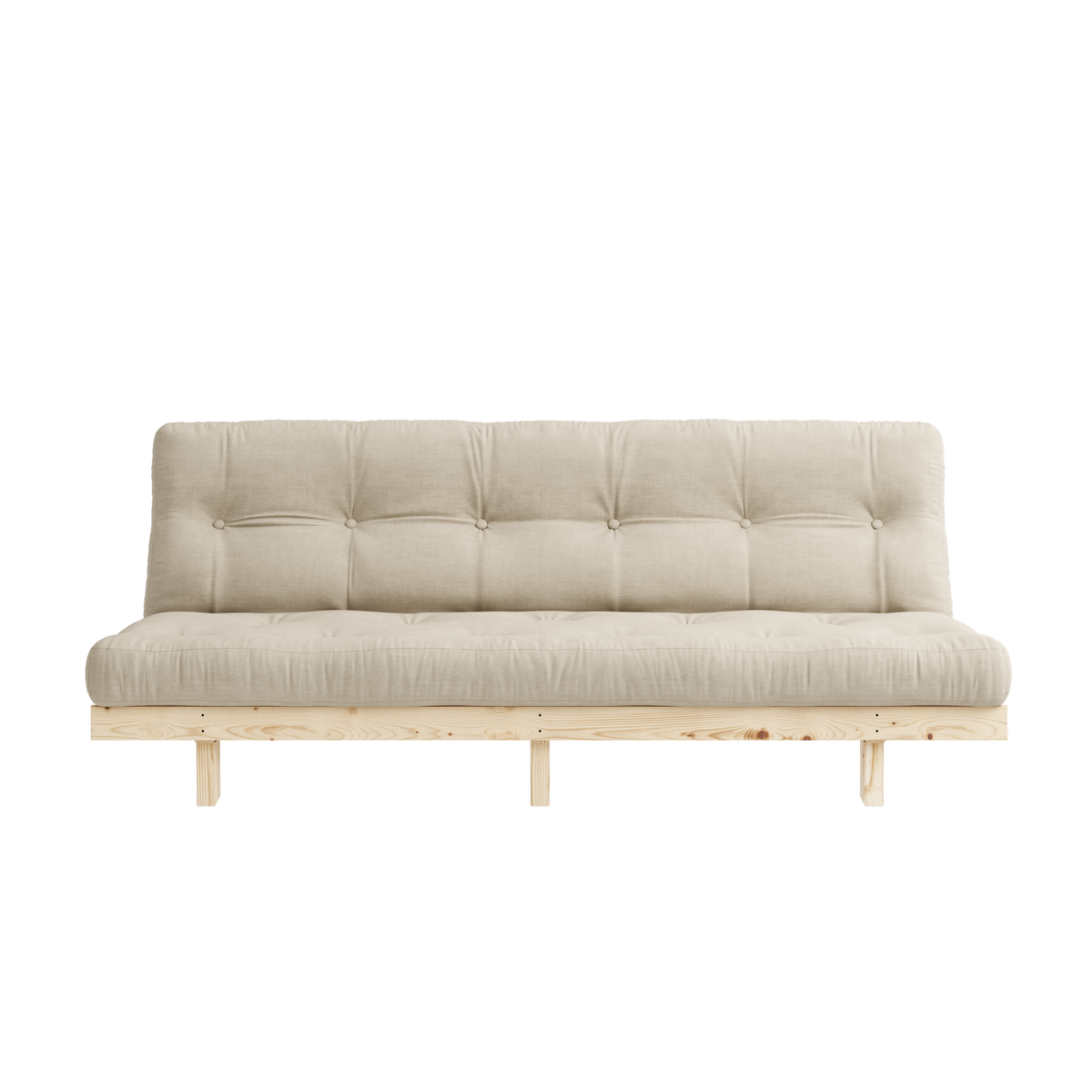 LEAN RAW 130 X 190 W. 5-LAYER MIXED MATTRESS BEIGE