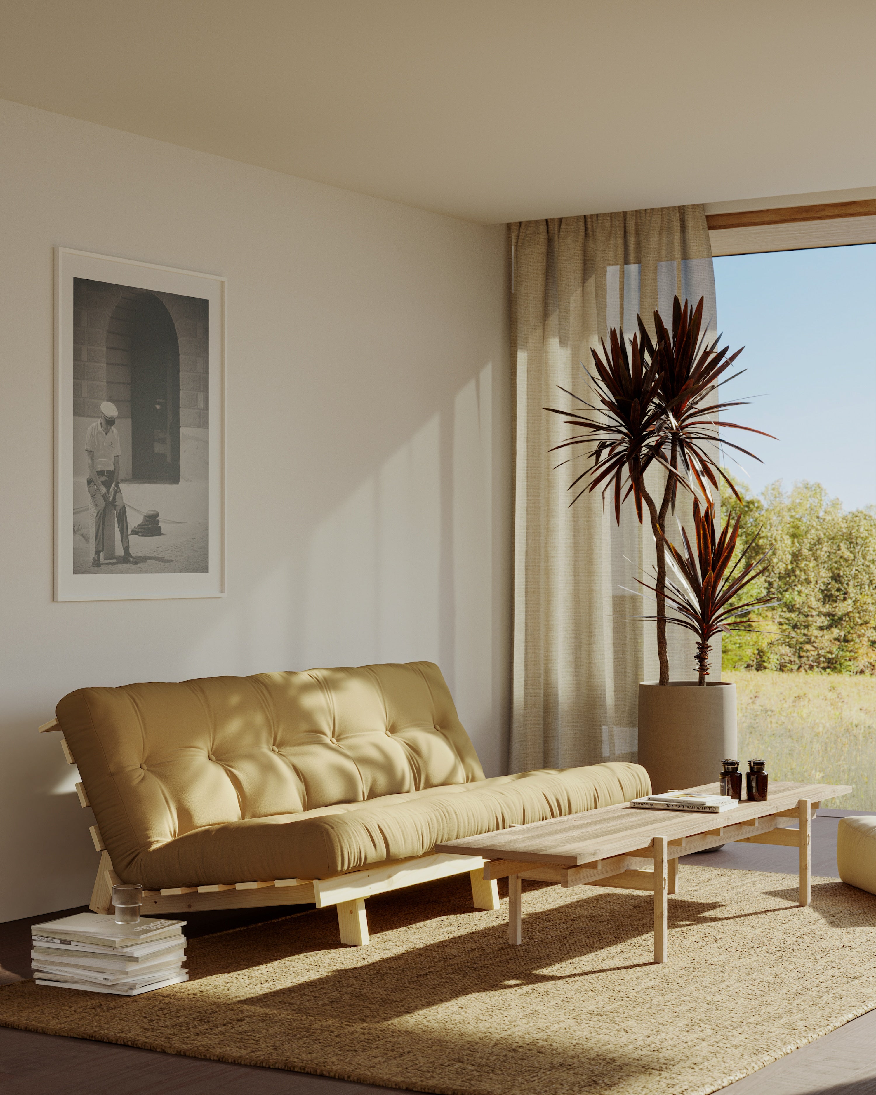 LEAN RAW 130 X 200 W. ALPHA MATTRESS GREY