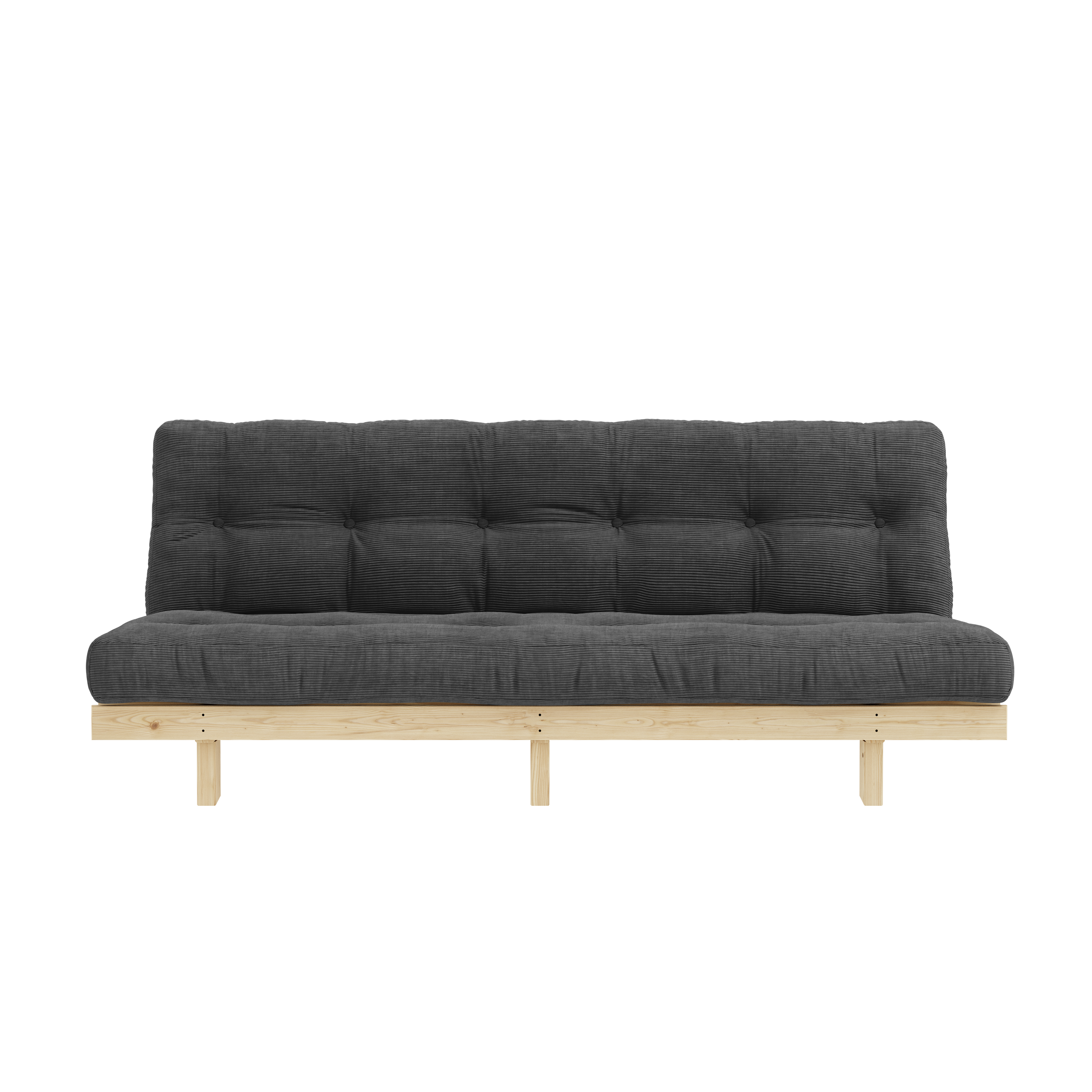 LEAN RAW 130 X 200 W. ALPHA MATTRESS CHARCOAL