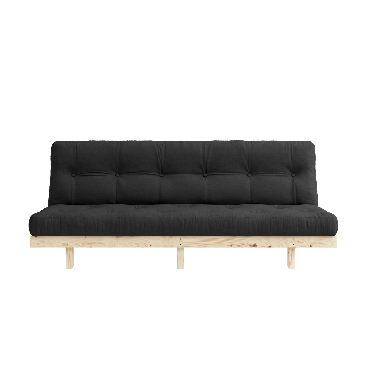LEAN RAW 130 X 200 W. ALPHA MATTRESS DARK GREY