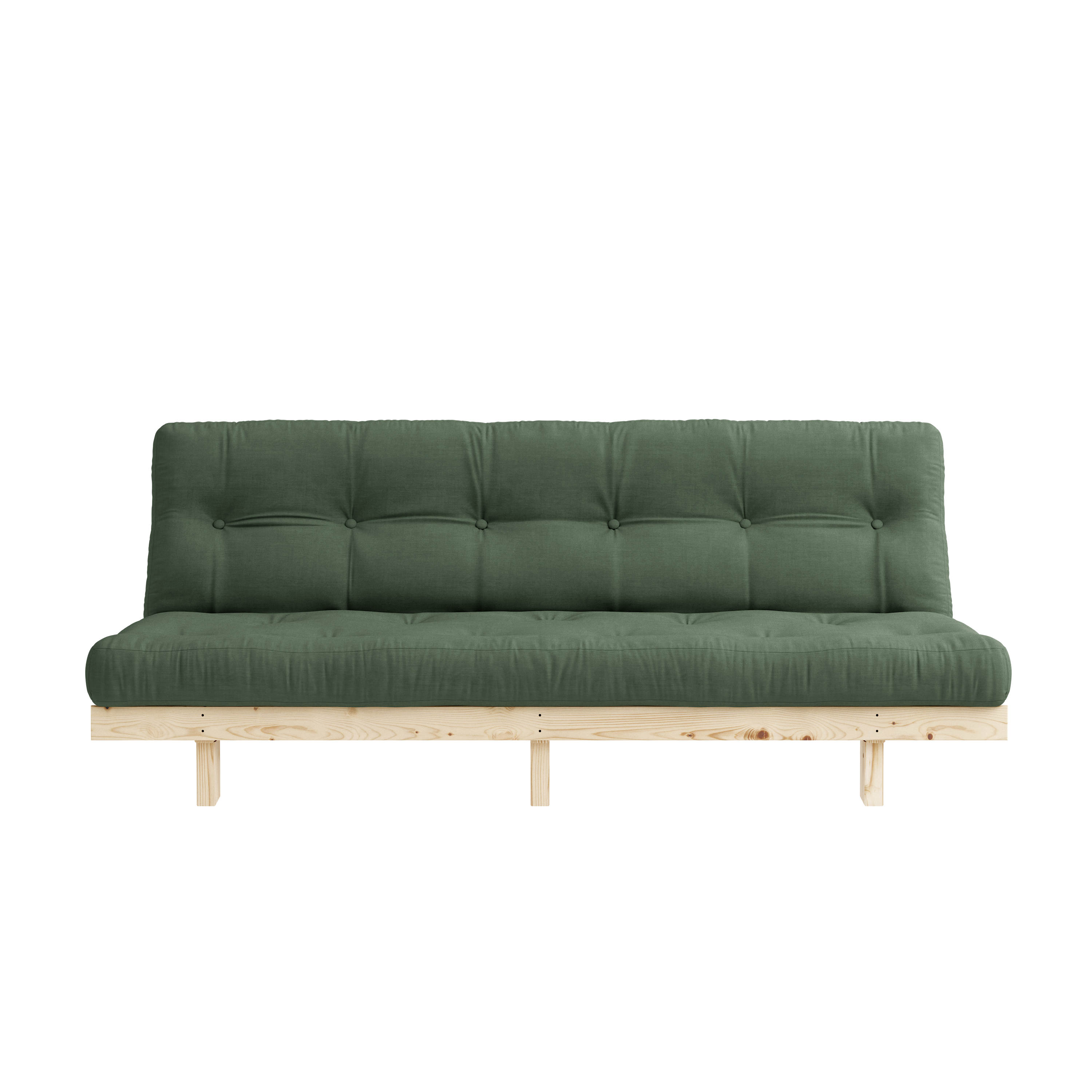 LEAN RAW 130 X 200 W. ALPHA MATELAS VERT OLIVE