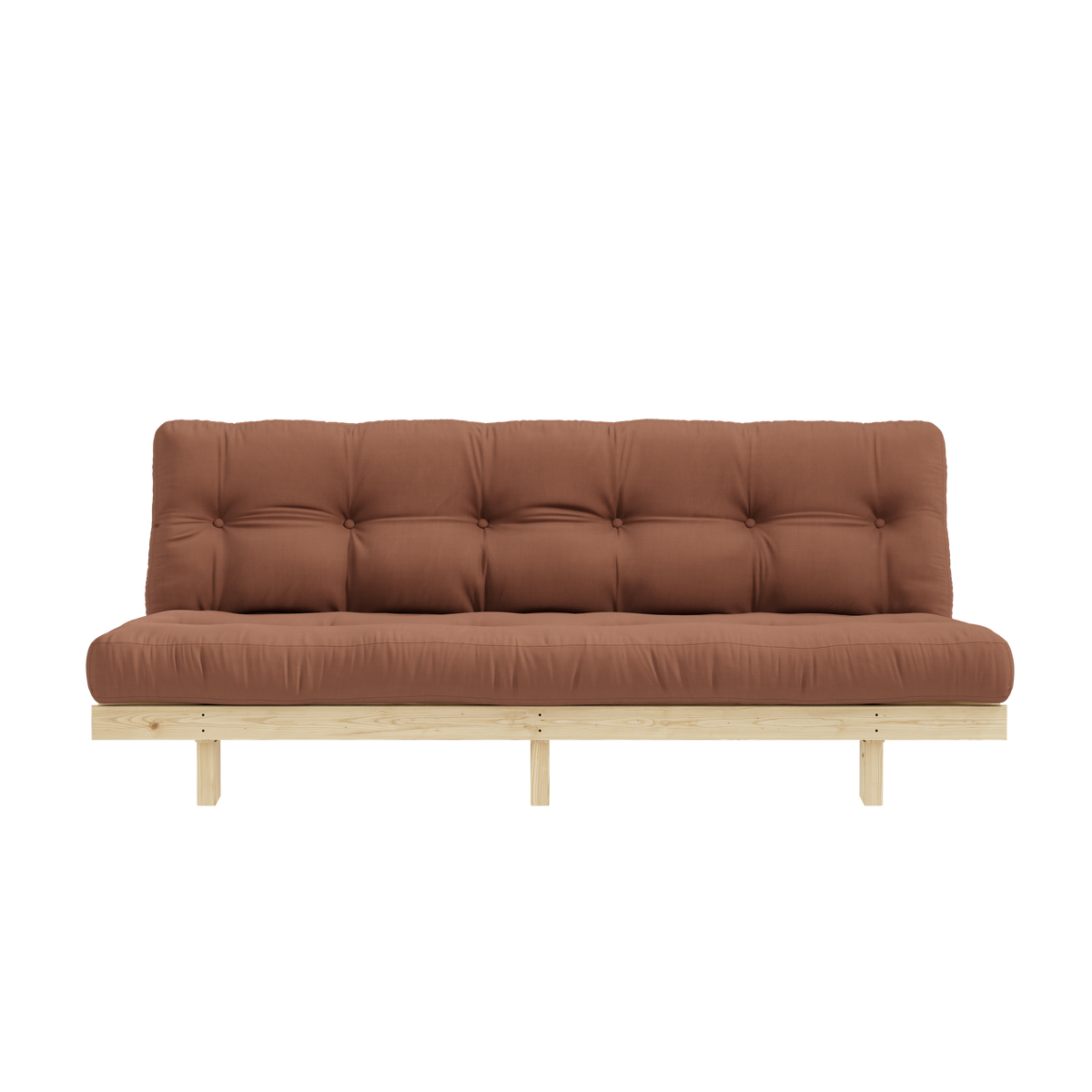 LEAN RAW 130 X 200 W. ALPHA MATELAS ARGILE MARRON