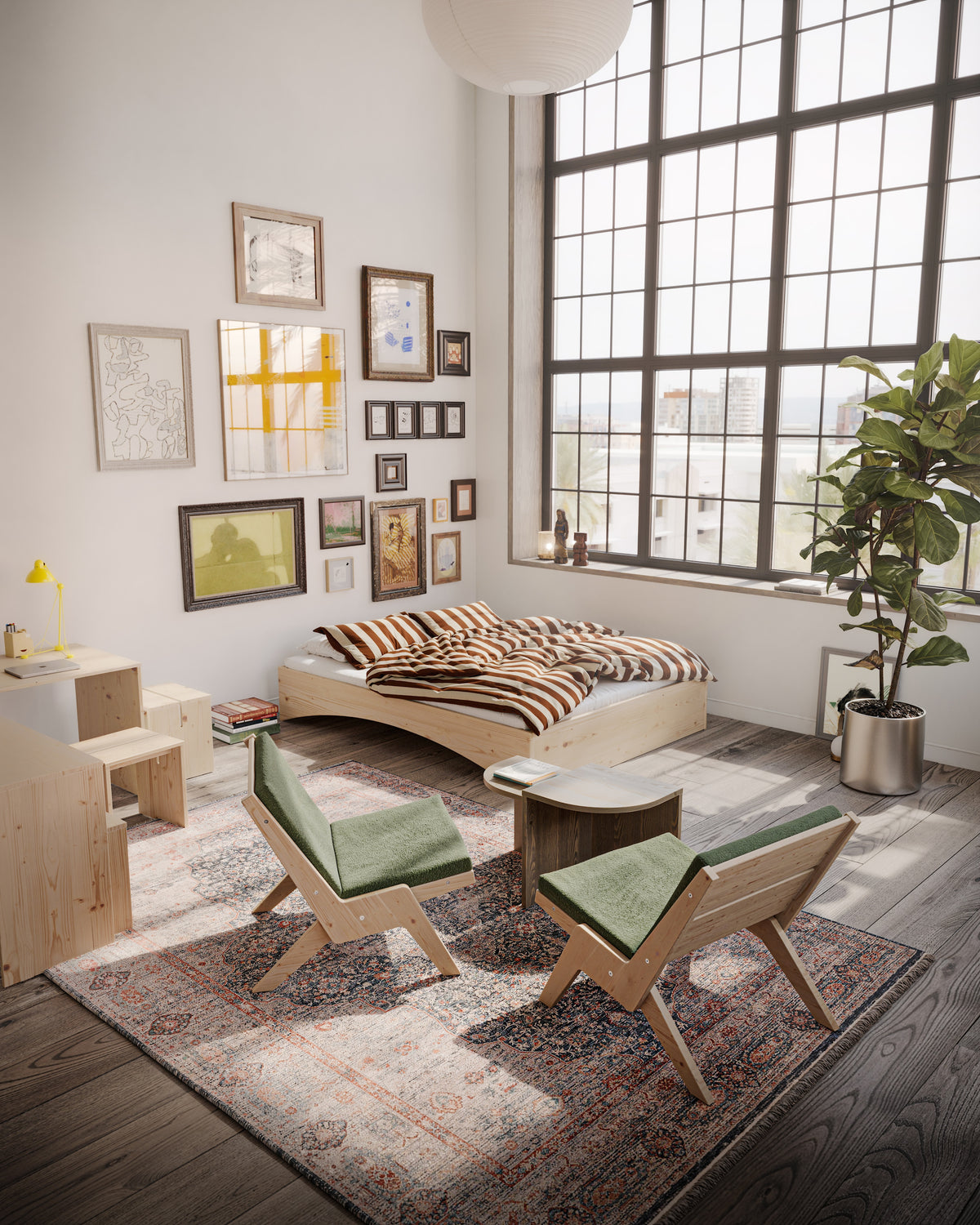 ORBIT BED RAW 140 X 200