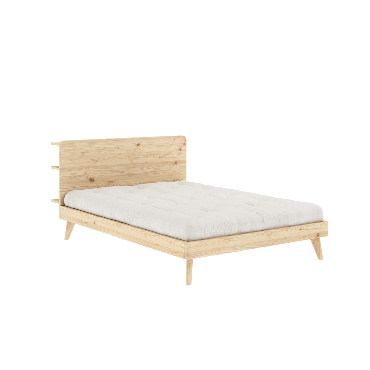 RETREAT BED CLEAR LACQUERED 140 X 200