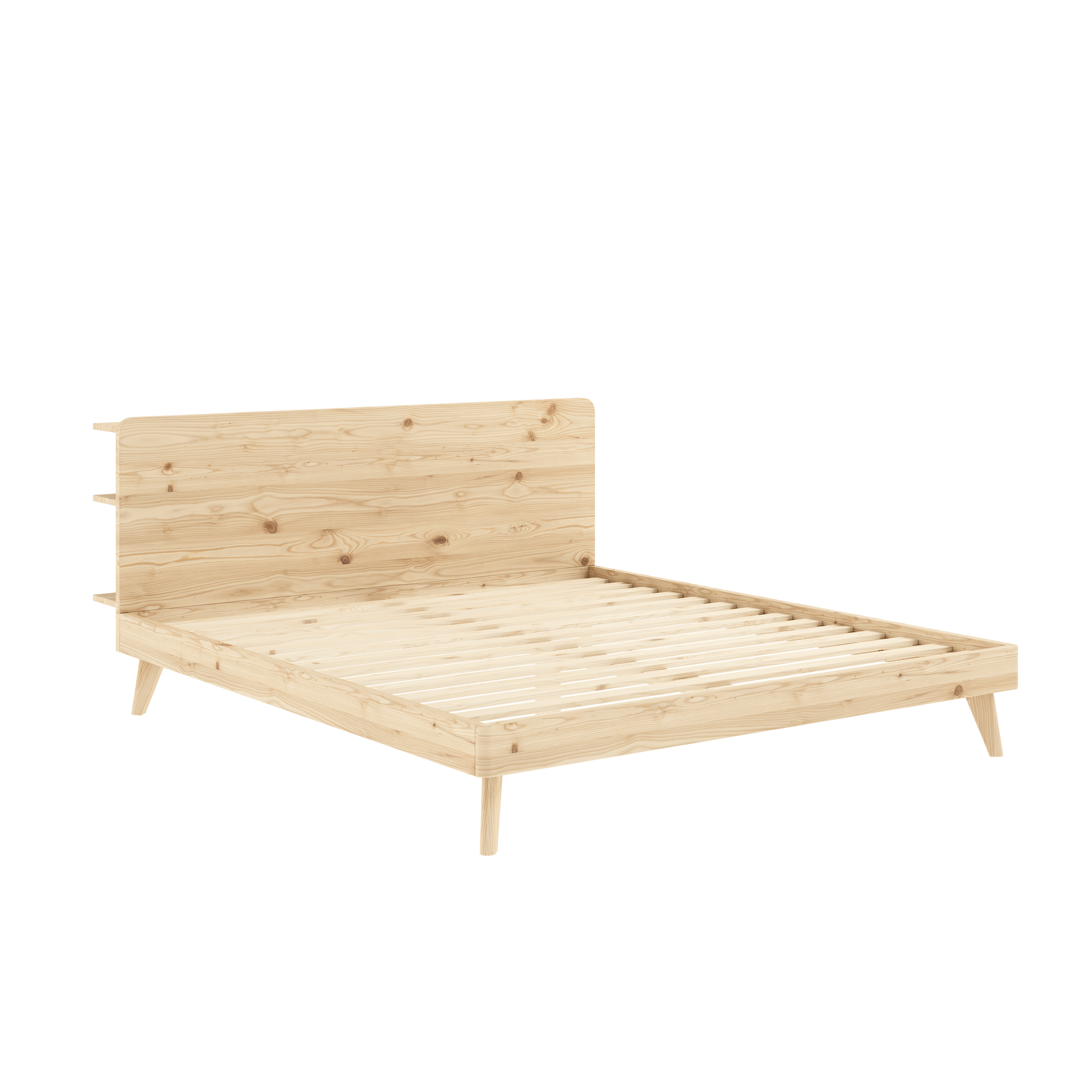 RETREAT BED CLEAR LACQUERED 180 X 200