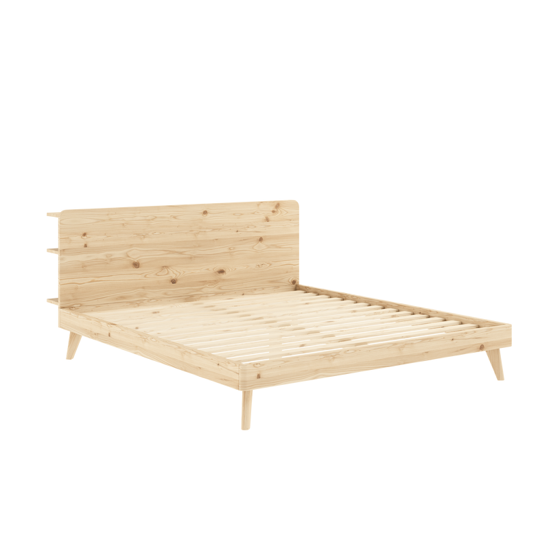 RETREAT BED CLEAR LACQUERED 180 X 200