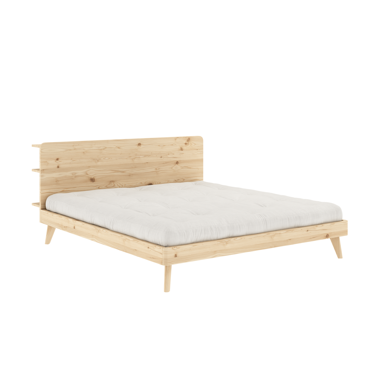 RETREAT BED CLEAR LACQUERED 180 X 200