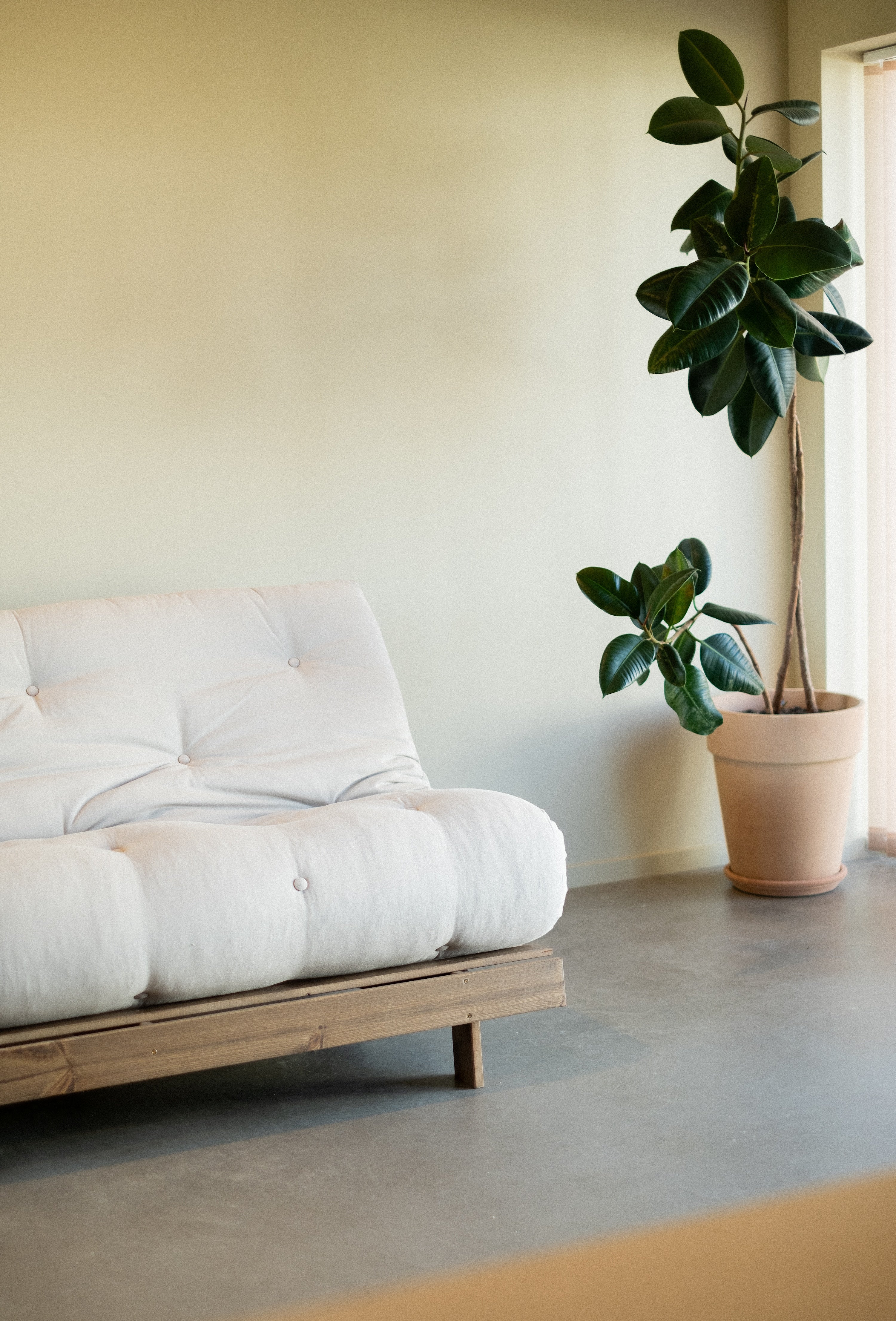 ROOTS CAROB BROWN 140 X 200 W. ROOTS MATTRESS WHEAT BEIGE