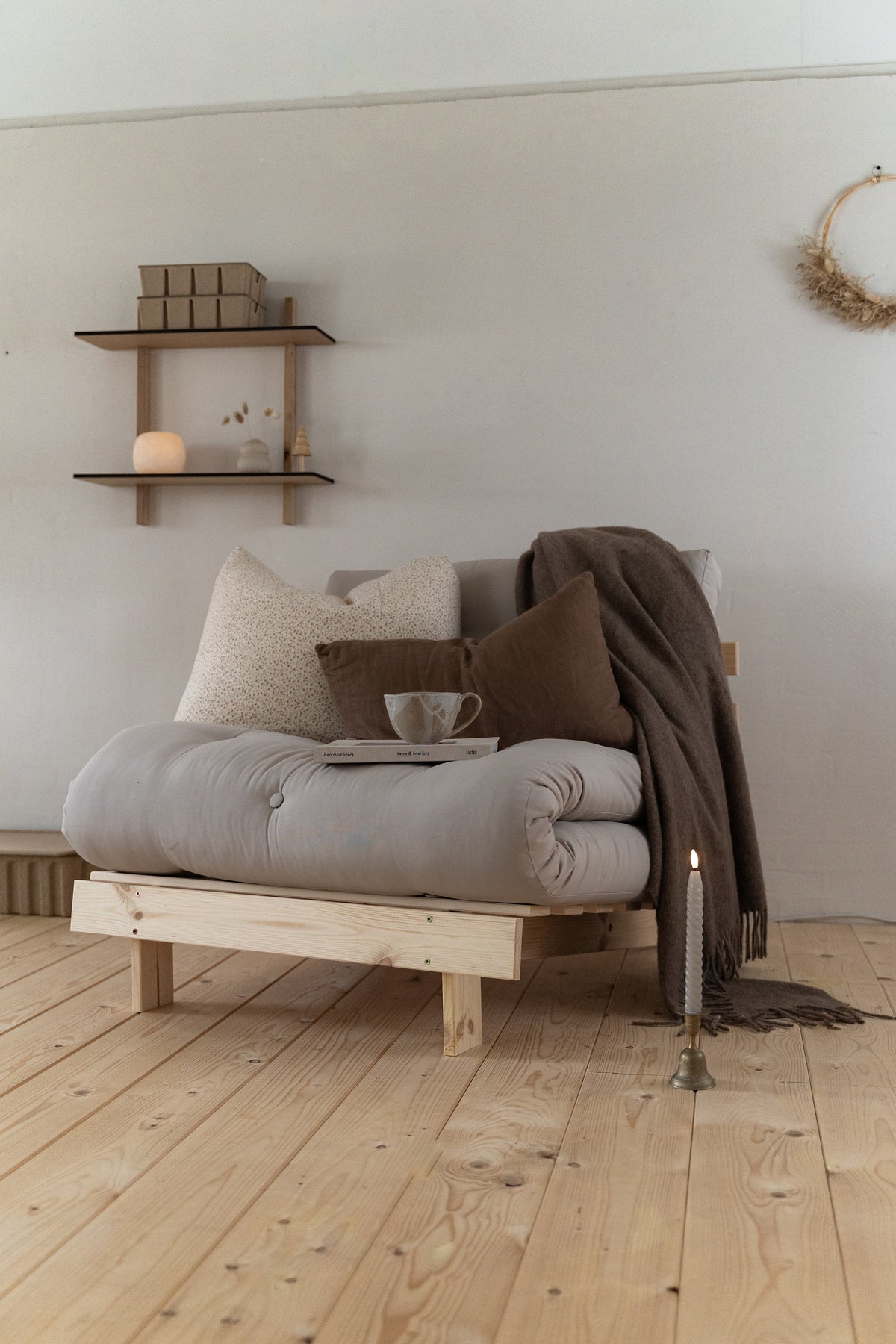 ROOTS RAW 90 X 200 W. ROOTS MATTRESS WHEAT BEIGE 90 X 200