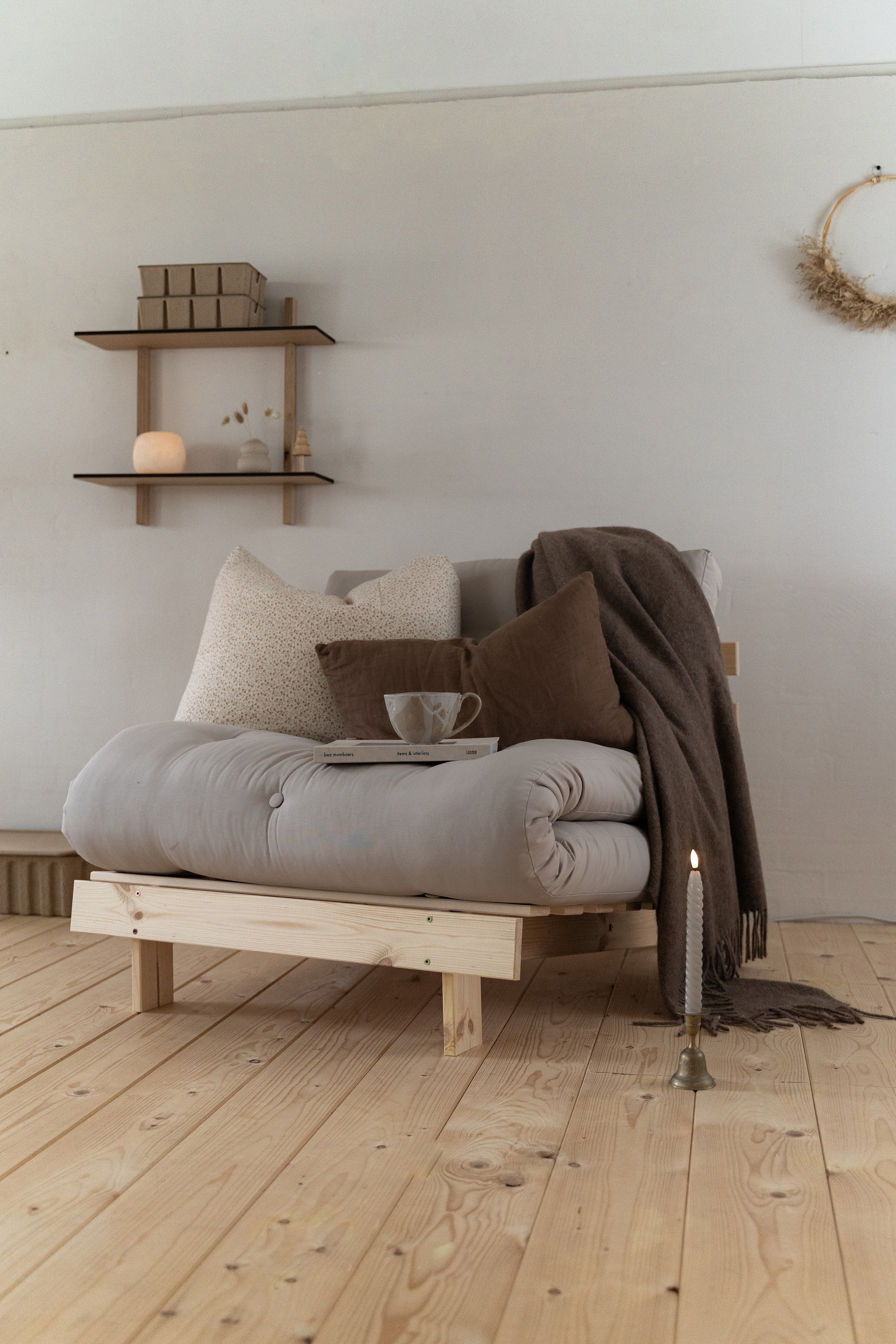 ROOTS RAW 90 X 200 W. ROOTS MATTRESS WHEAT BEIGE 90 X 200