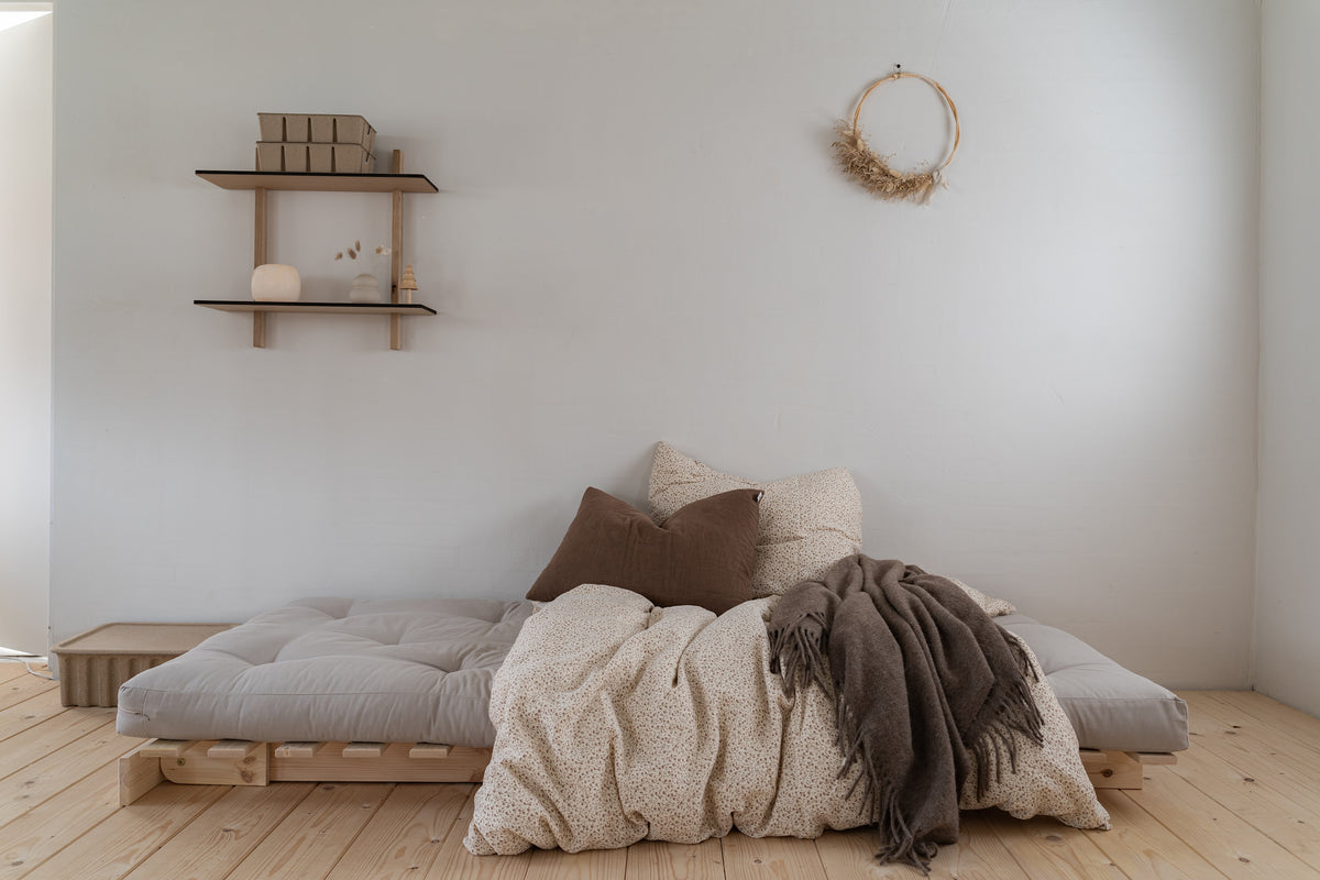 ROOTS RAW 90 X 200 W. ROOTS MATTRESS WHEAT BEIGE 90 X 200