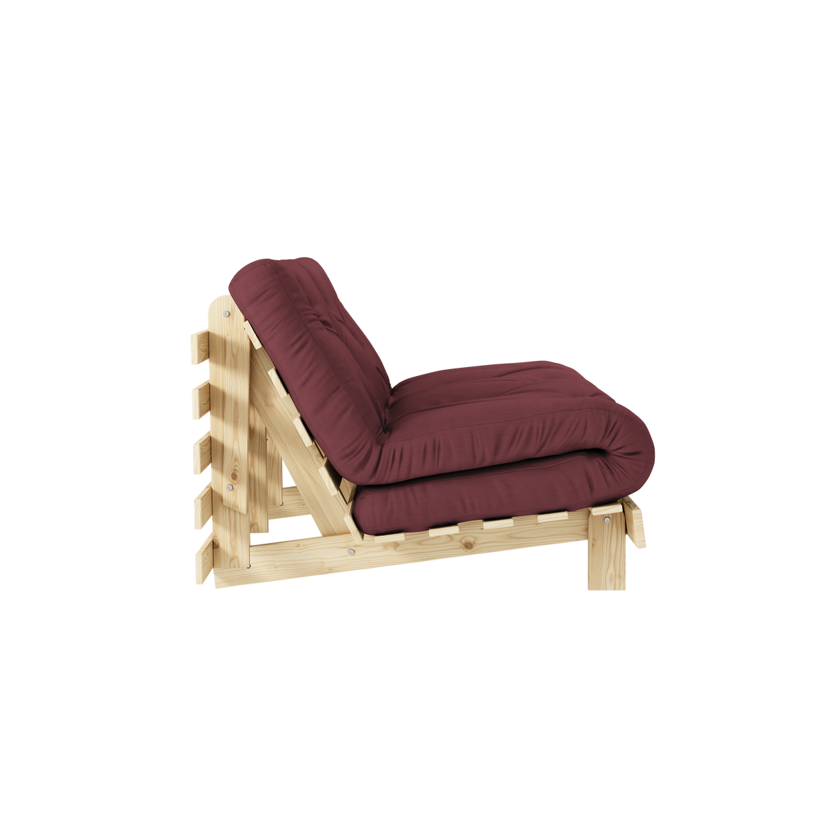 ROOTS RAW 140 X 200 W. ROOTS MATTRESS BORDEAUX