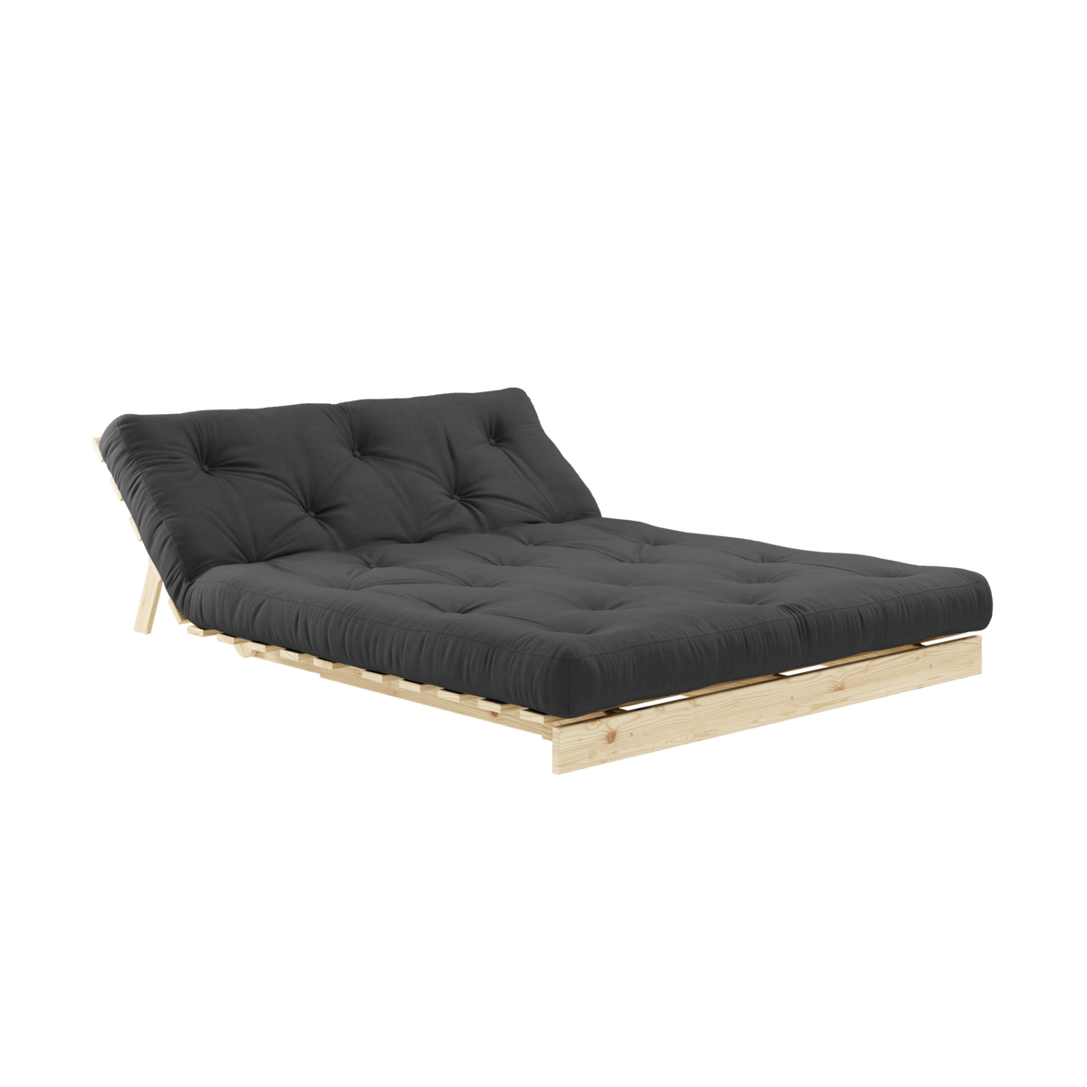 ROOTS RAW 140 X 200 W. ROOTS MATTRESS DARK GREY