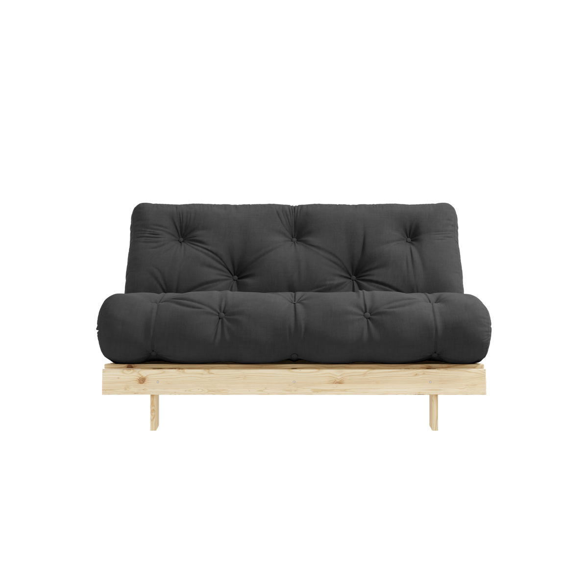 ROOTS RAW 140 X 200 W. ROOTS MATTRESS DARK GREY