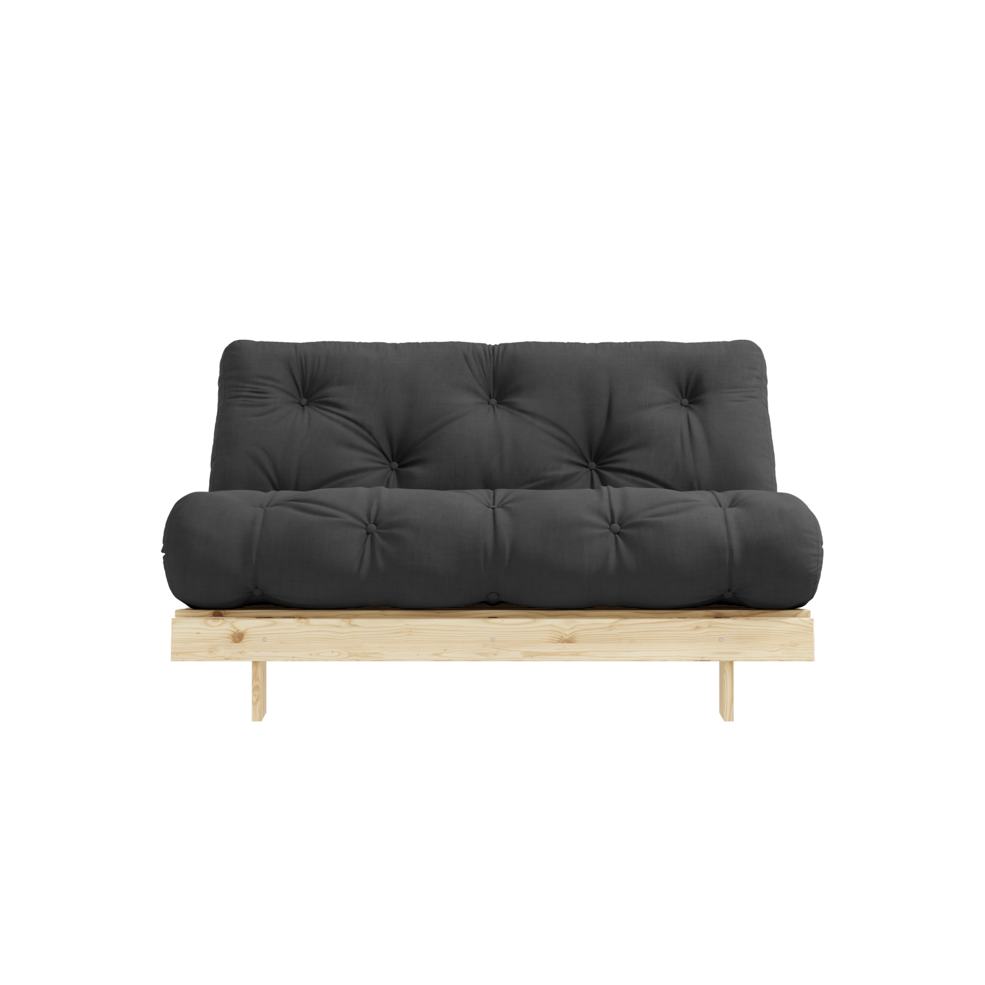 ROOTS RAW 140 X 200 W. ROOTS MATTRESS DARK GREY