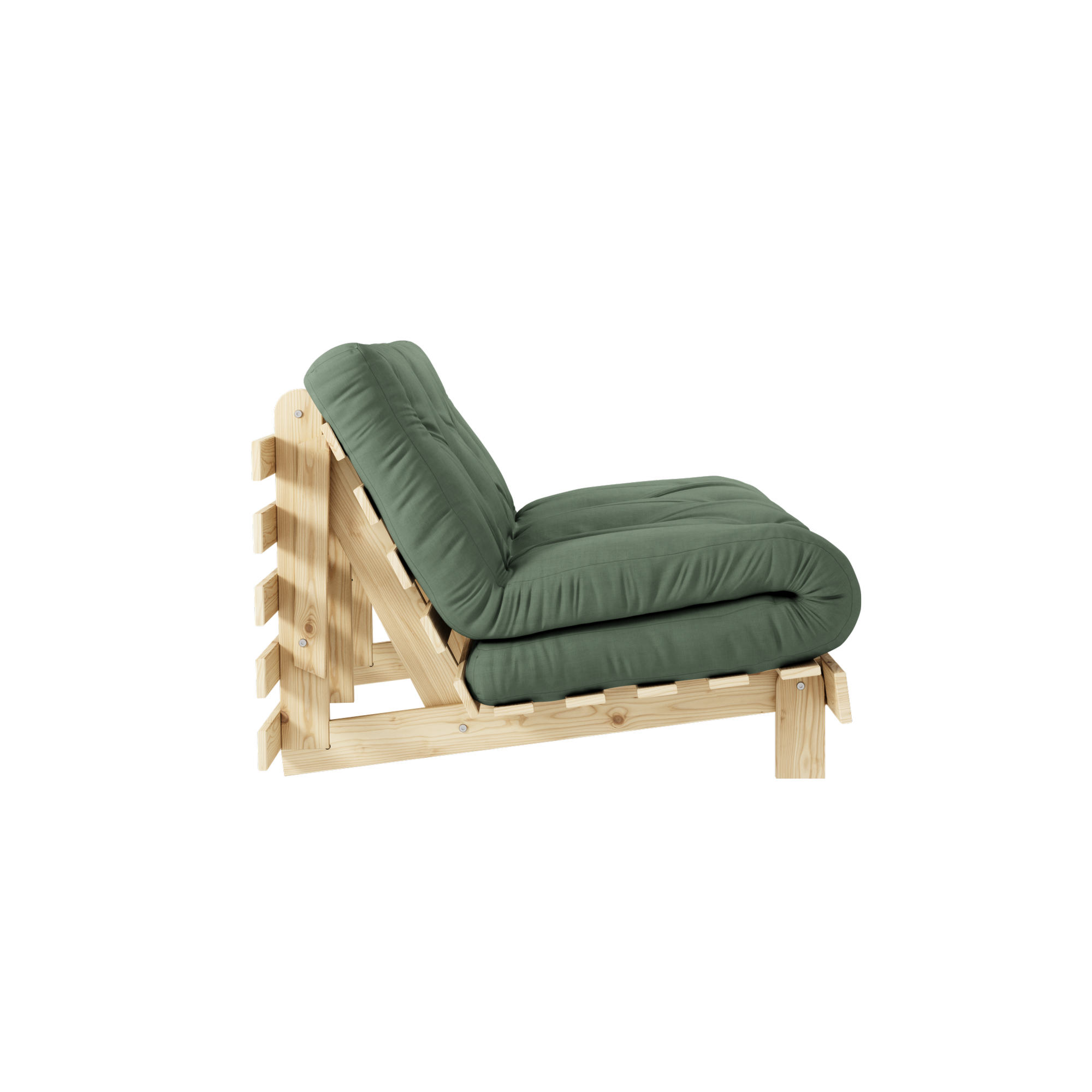ROOTS RAW 140 X 200 W. ROOTS MATTRESS OLIVE GREEN